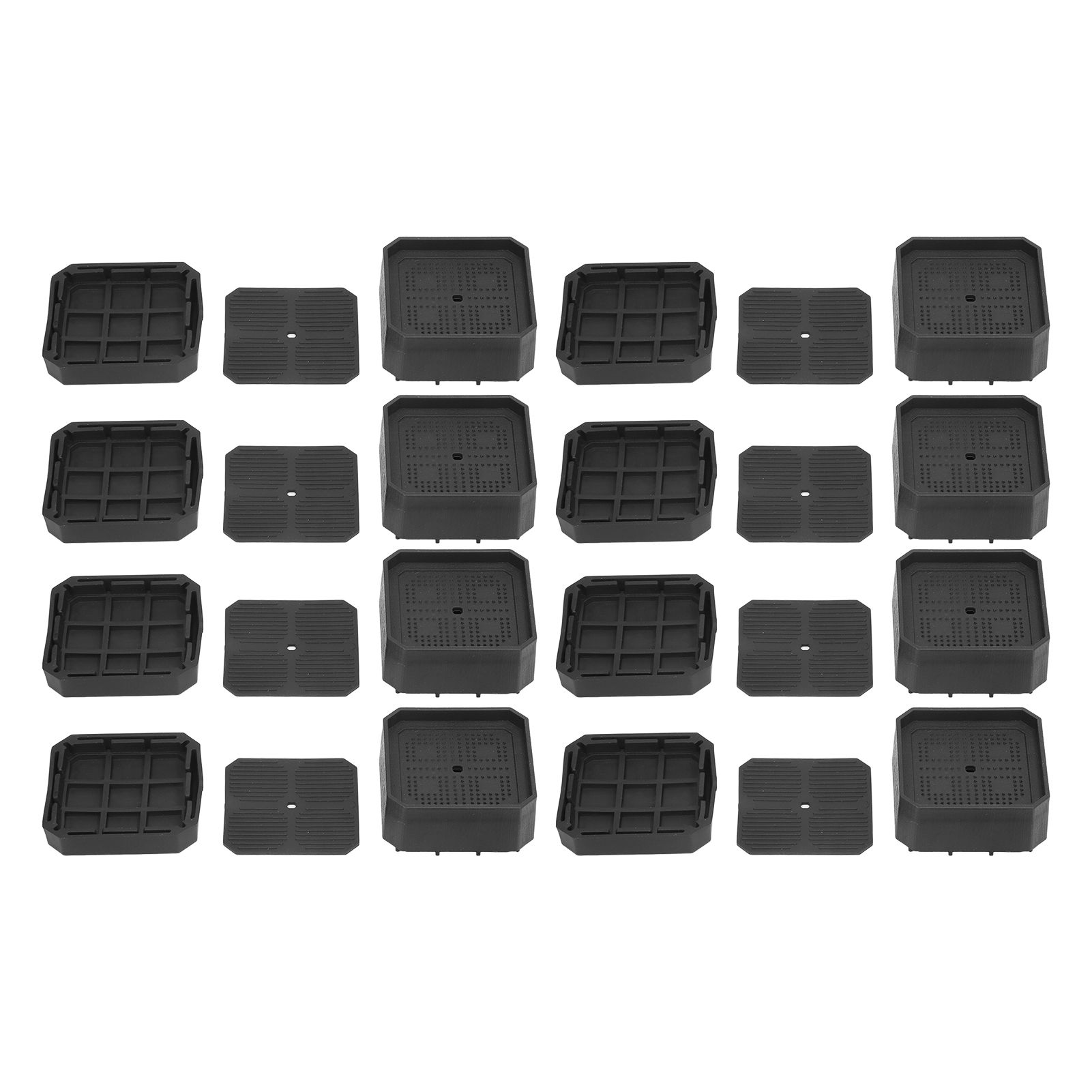 8 Set Full Covered Bed Risers Anti Slip Stackable Furniture Risers for Cabinet Washing Machine Base Tables Chairs - Image 4