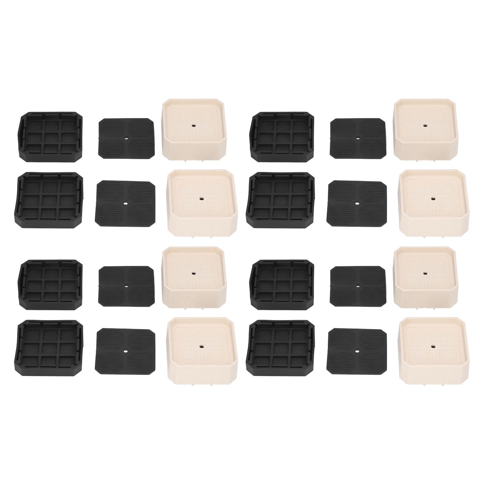 8 Set Full Covered Bed Risers Shockproof Stackable Furniture Risers for Refrigerator Washing Machine Base Tables Chairs - Image 1