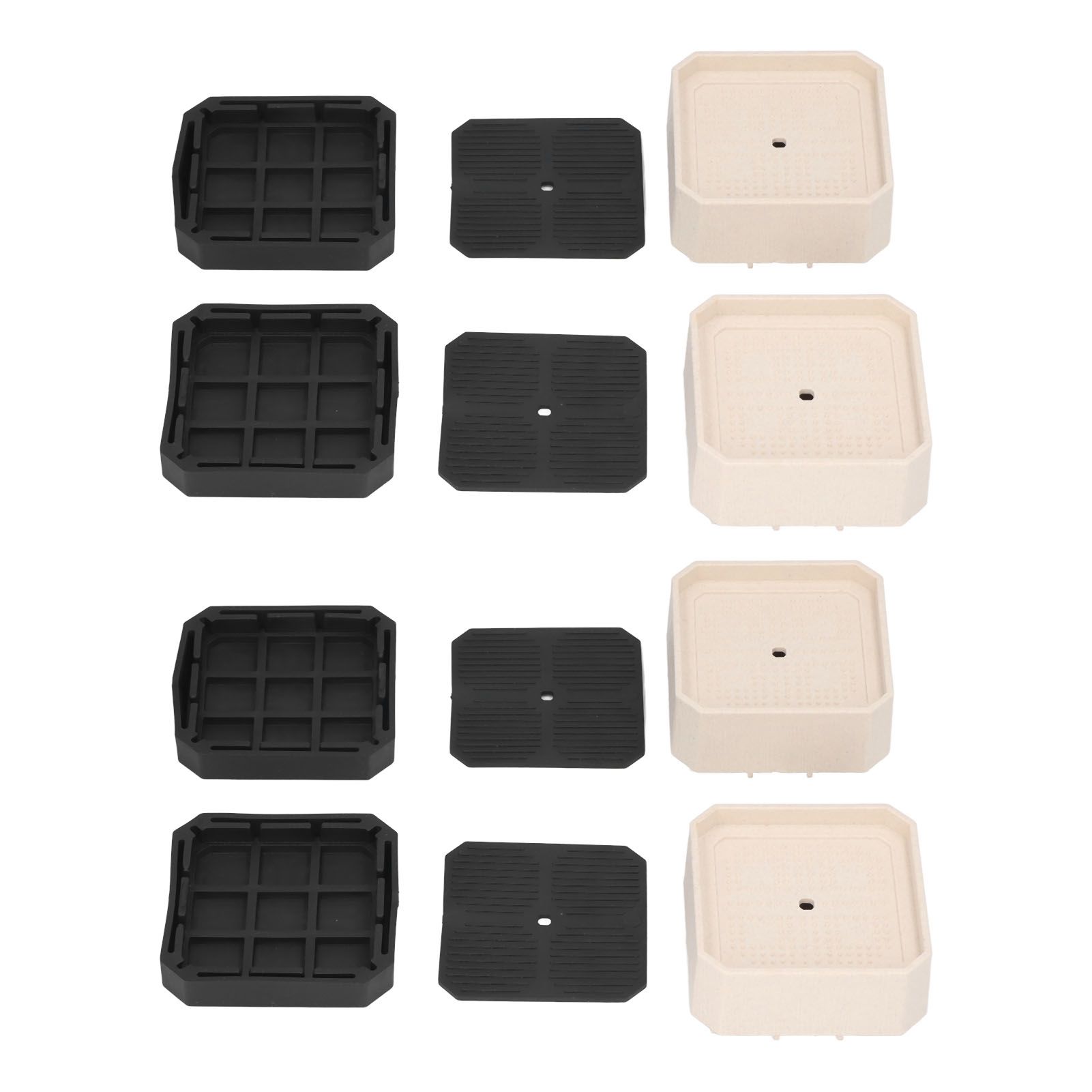 8 Set Full Covered Bed Risers Shockproof Stackable Furniture Risers for Refrigerator Washing Machine Base Tables Chairs - Image 2