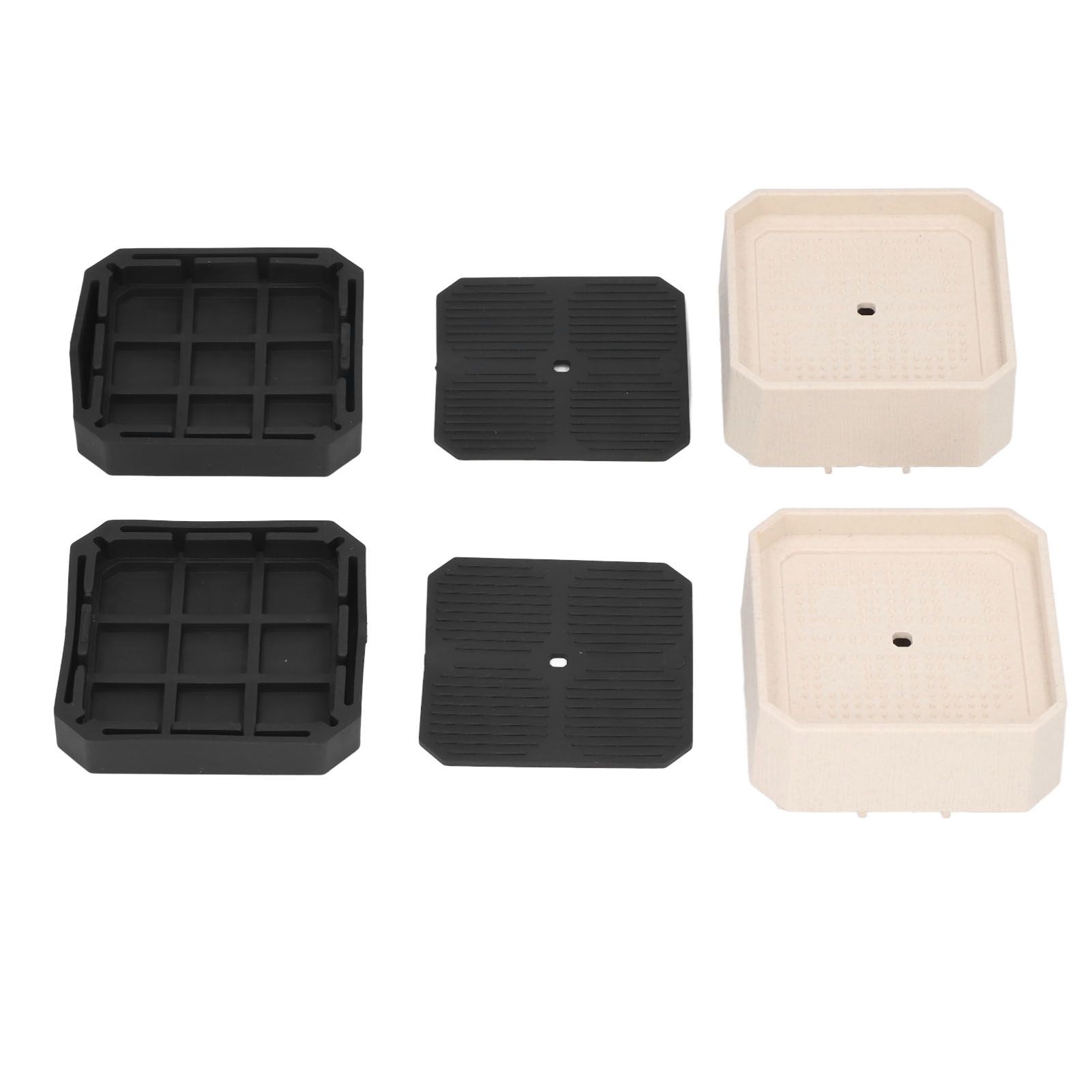 8 Set Full Covered Bed Risers Shockproof Stackable Furniture Risers for Refrigerator Washing Machine Base Tables Chairs - Image 3