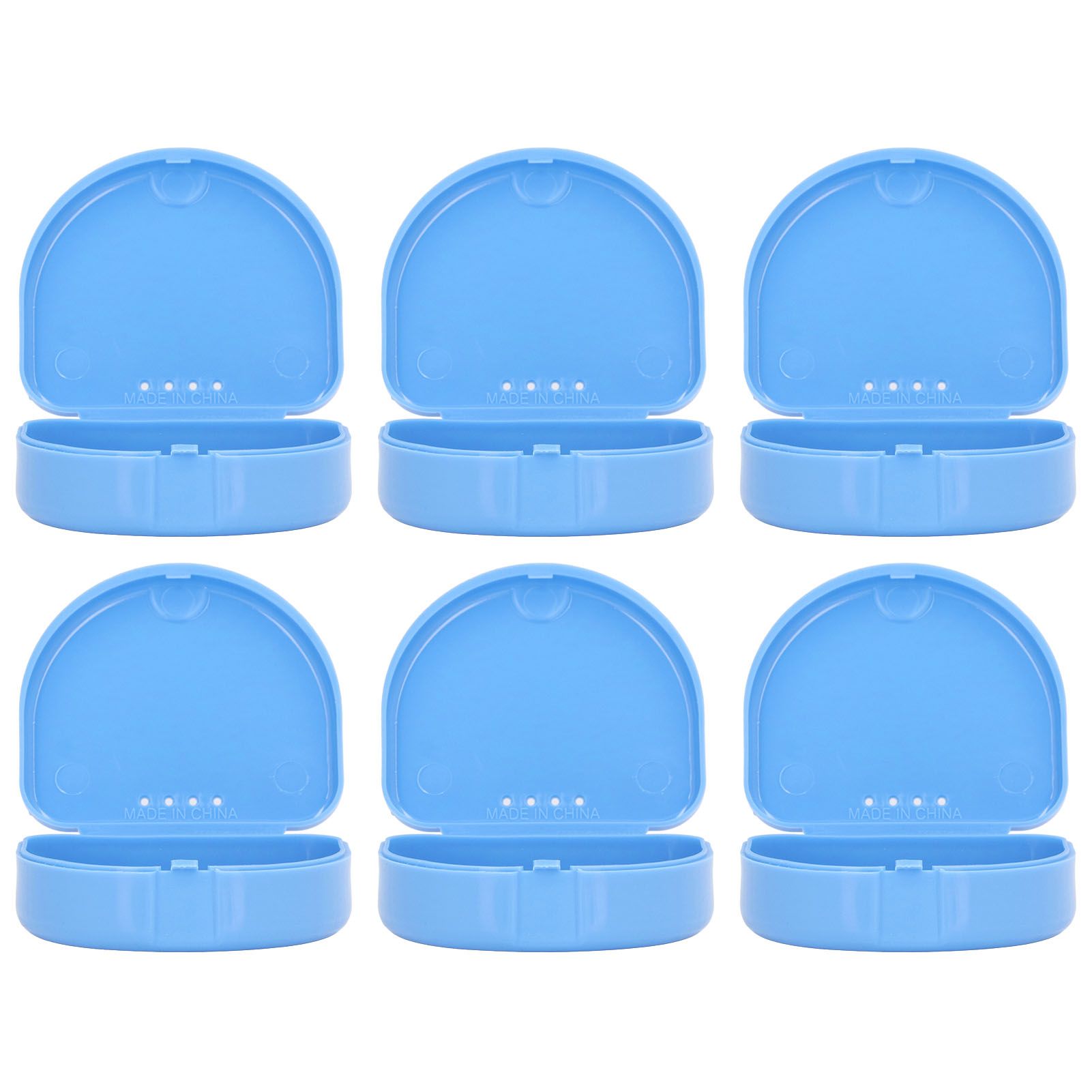 12 Pcs Denture Box Plastic Tooth Dental Orthodontic Retainer Compact Storage Case - Image 2
