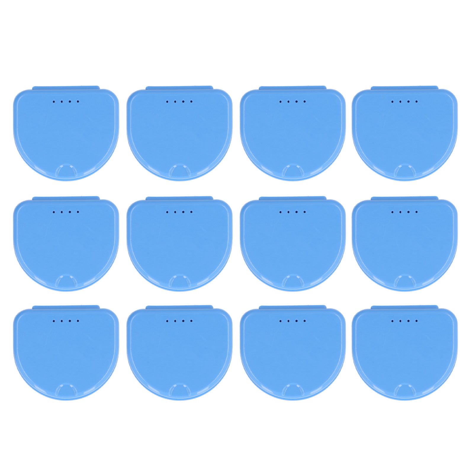 12 Pcs Denture Box Plastic Tooth Dental Orthodontic Retainer Compact Storage Case - Image 8