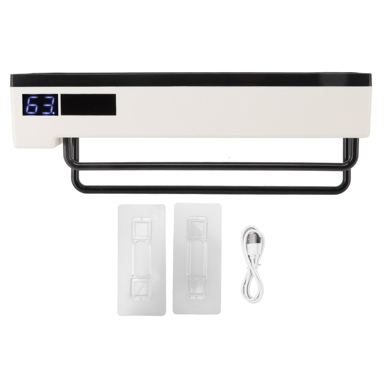 Toothbrush Holder UVC Disinfection 2 in 1 Solar Charging Digital Display Wall Mounted Automatic Toothbrush Sterilizer - Image 1