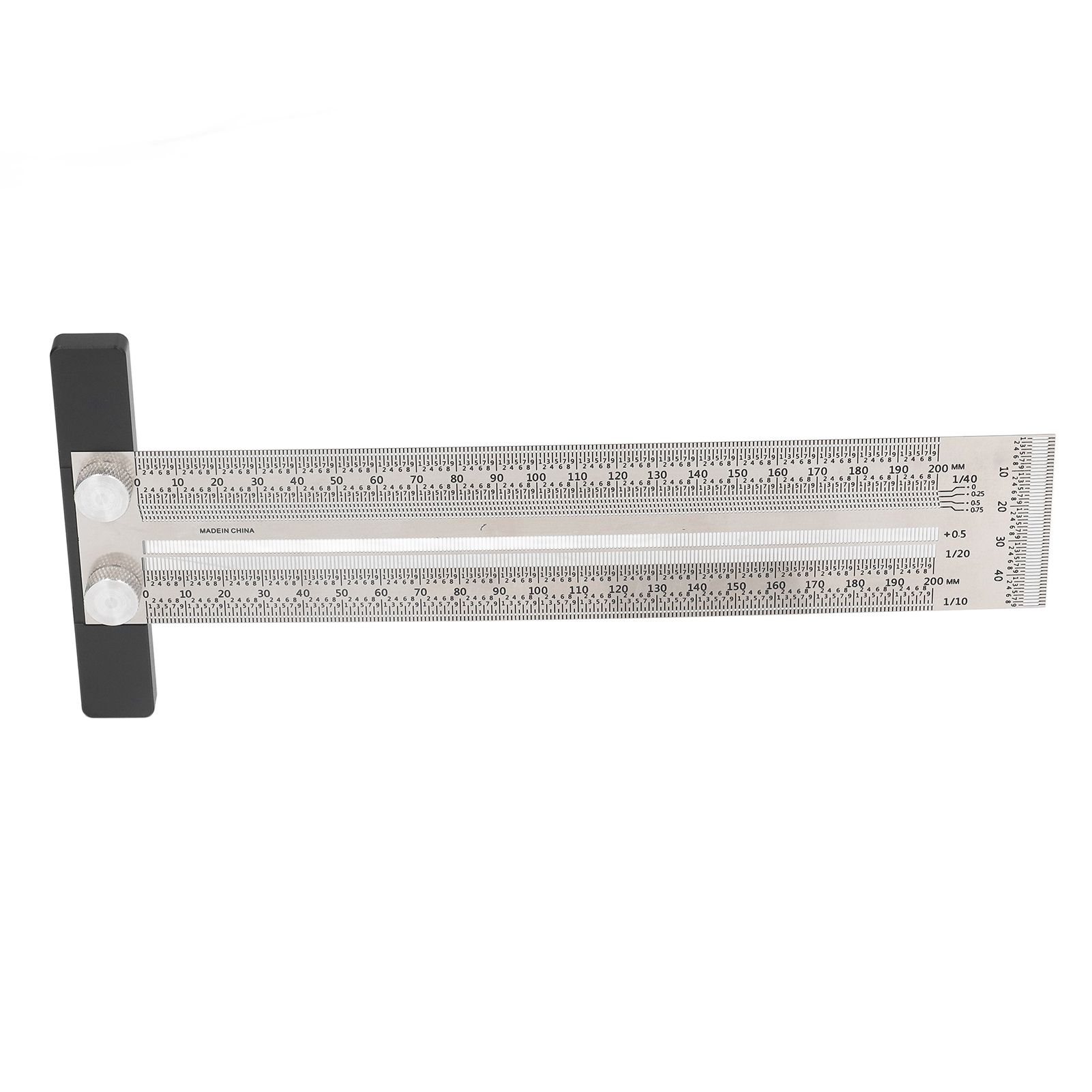 Woodworking Marking T Rulers Positioning Scribing Ruler Gauge Carpenter Measuring Mark Ruler 200mm - Image 2