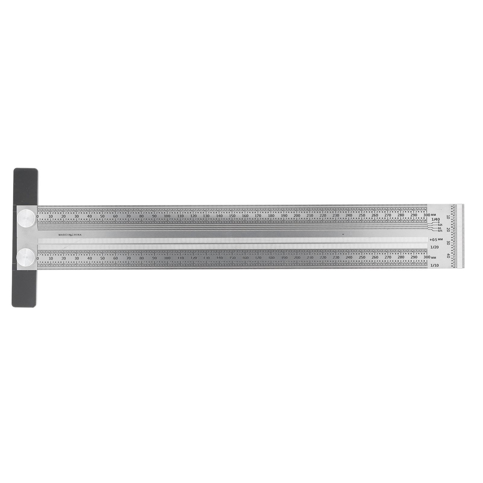 Woodworking Marking T Rulers Positioning Scribing Ruler Gauge Carpenter Measuring Mark Ruler 300mm - Image 1