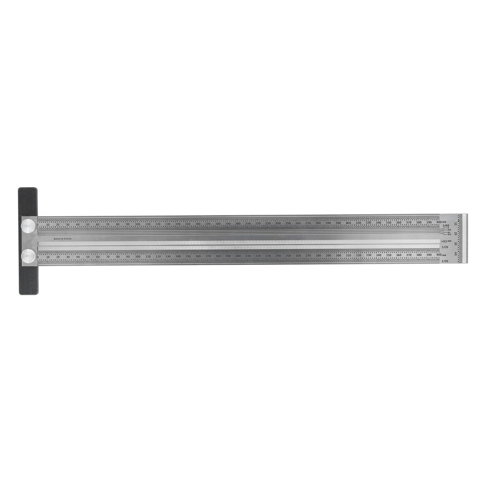 Woodworking Marking T Rulers Positioning Scribing Ruler Gauge Carpenter Measuring Mark Ruler 400mm - Image 1
