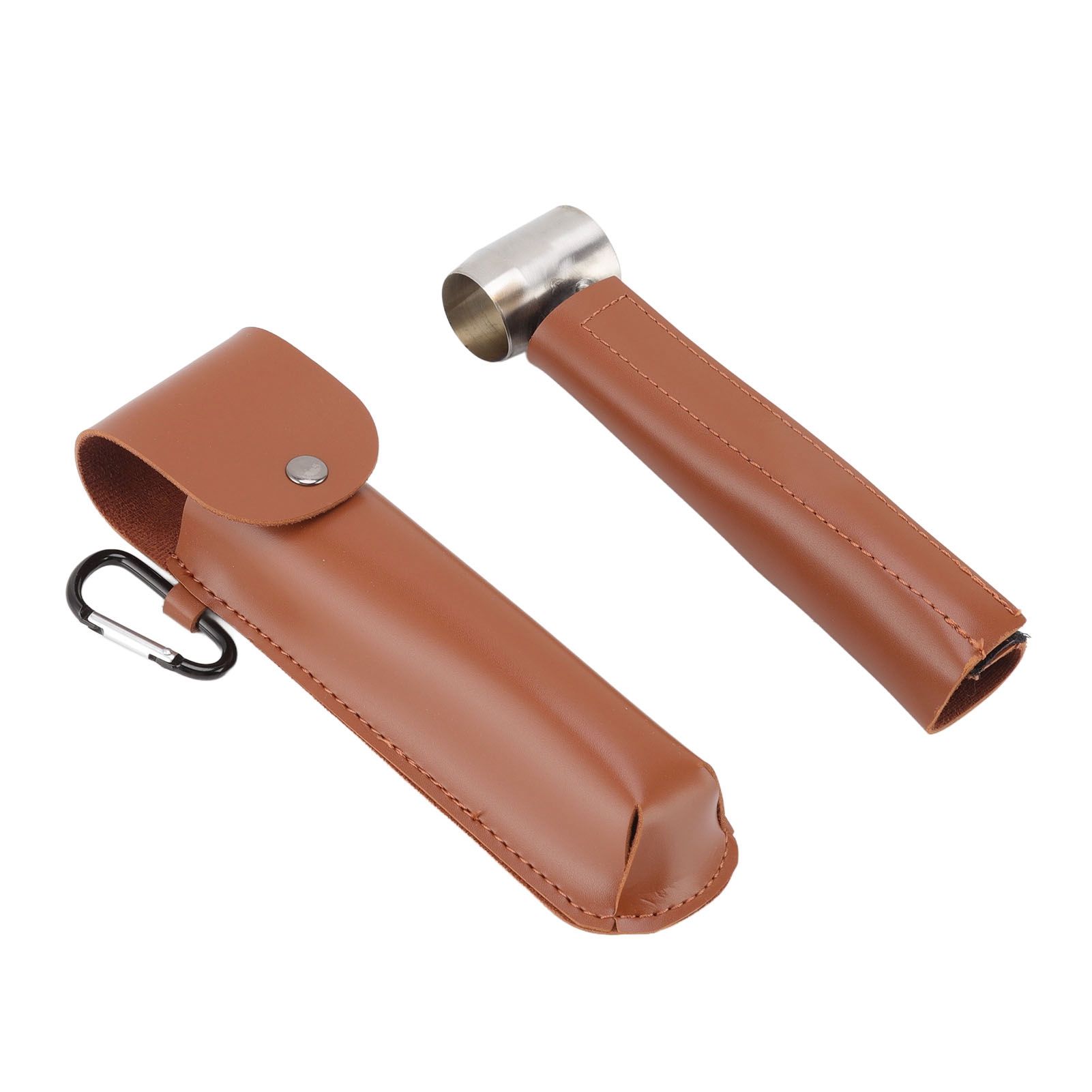 Outdoor Survival Multitool Stainless Steel Hole Drilling Punching Tool with Storage Bag Brown - Image 5