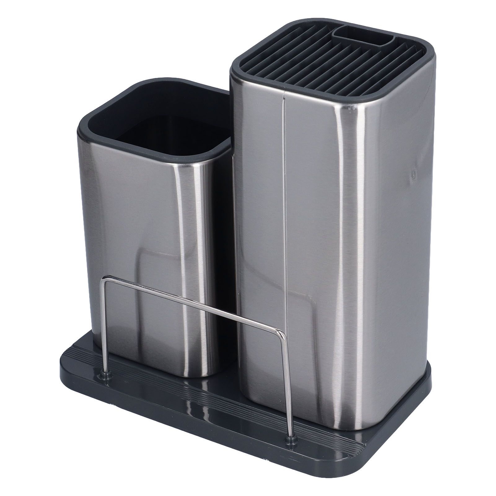 Stainless Steel Knife Holder Universal Kitchen Knife Organizer for Multiple Kitchen Knives and Scissors - Image 6