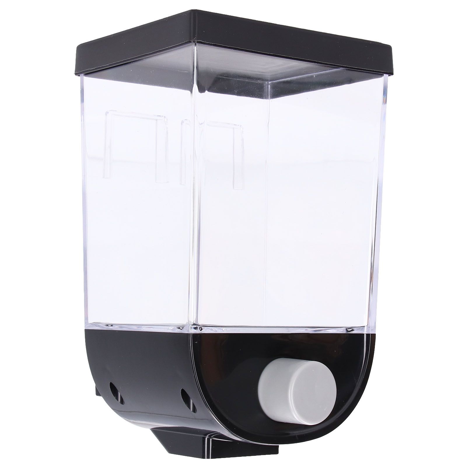 Square Dry Food Dispenser Wall Mounted Grain Storage Container Laundry Bead Cereal Dispenser for Kitchen1L - Image 2