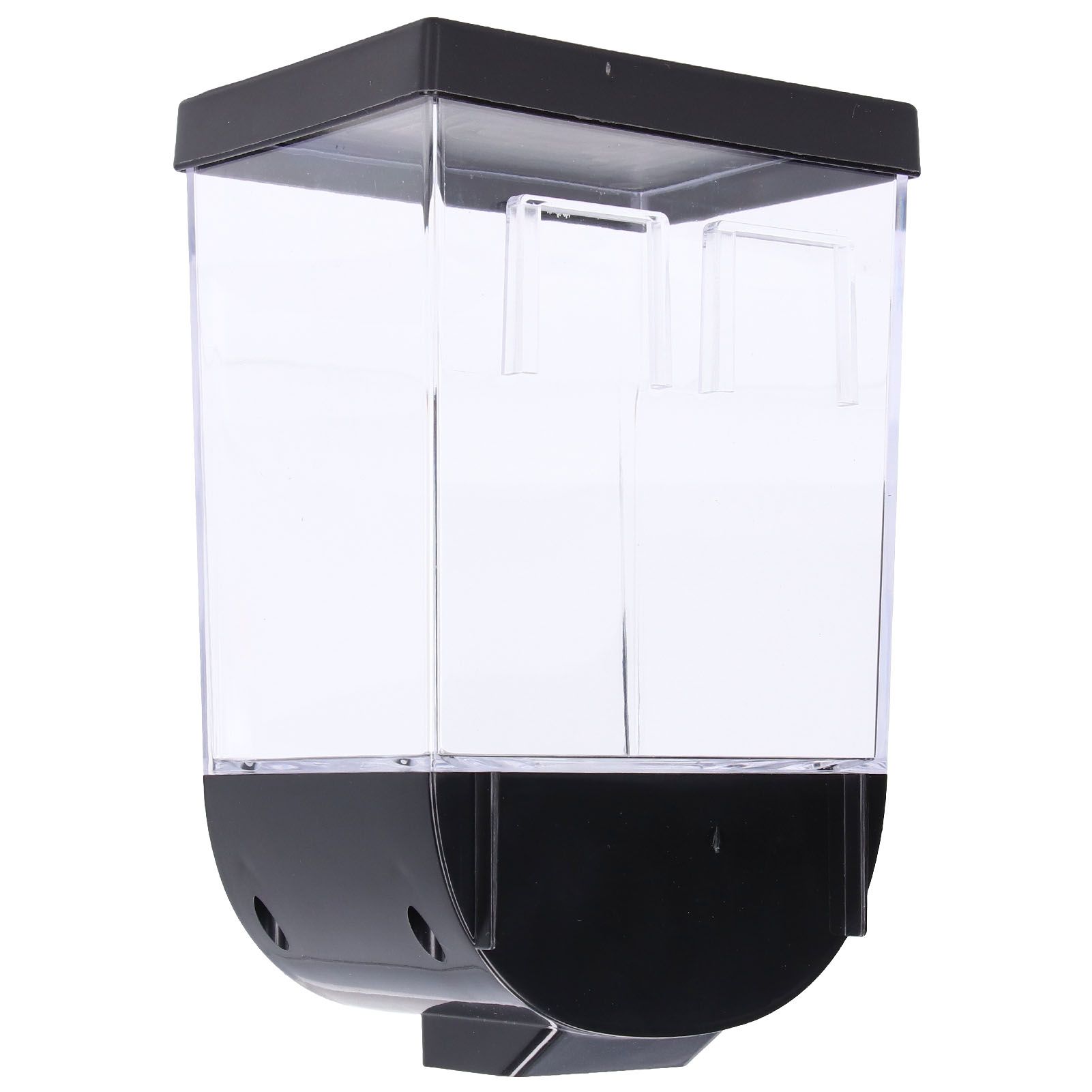 Square Dry Food Dispenser Wall Mounted Grain Storage Container Laundry Bead Cereal Dispenser for Kitchen1L - Image 4