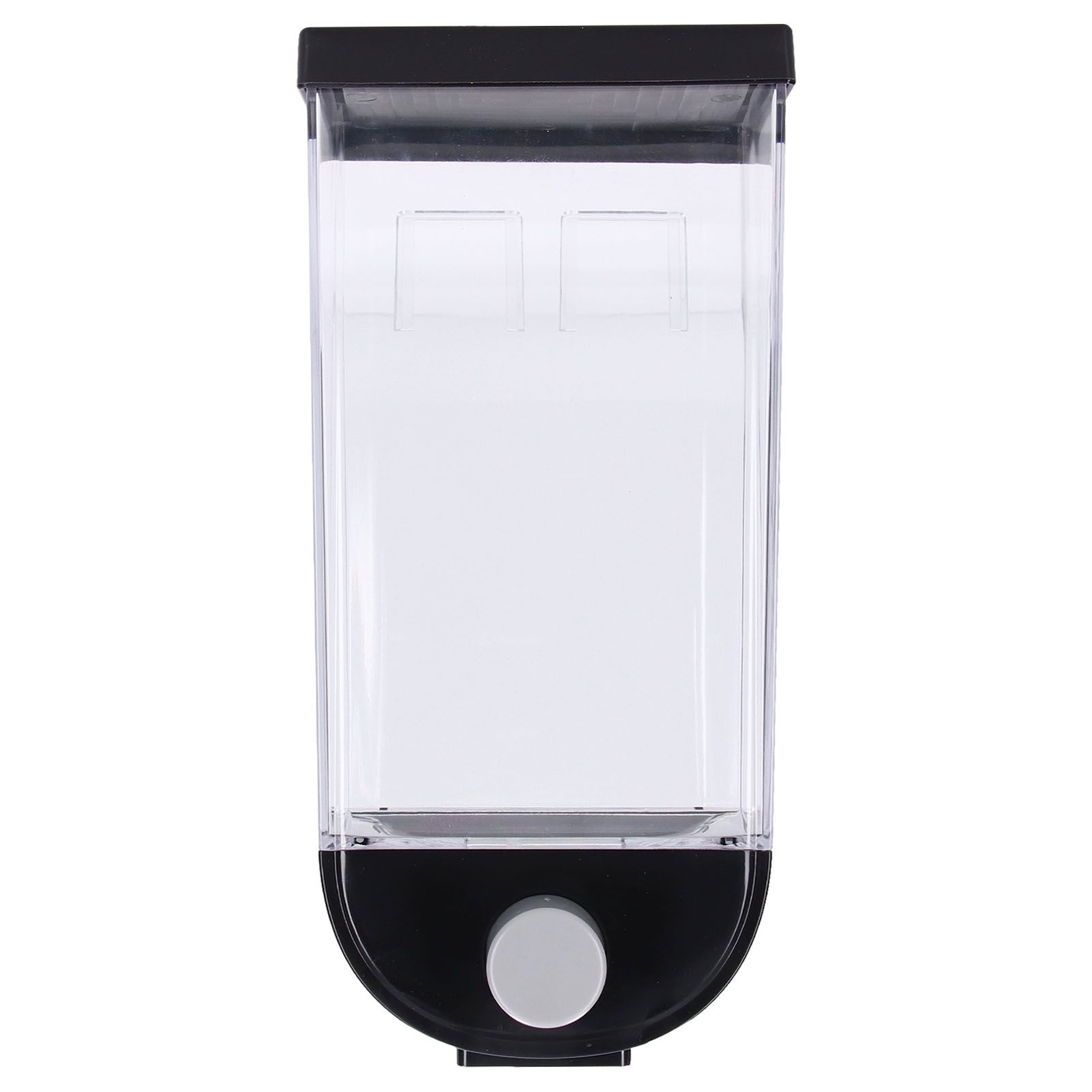 Square Dry Food Dispenser Wall Mounted Grain Storage Container Laundry Bead Cereal Dispenser for Kitchen1.5L - Image 1