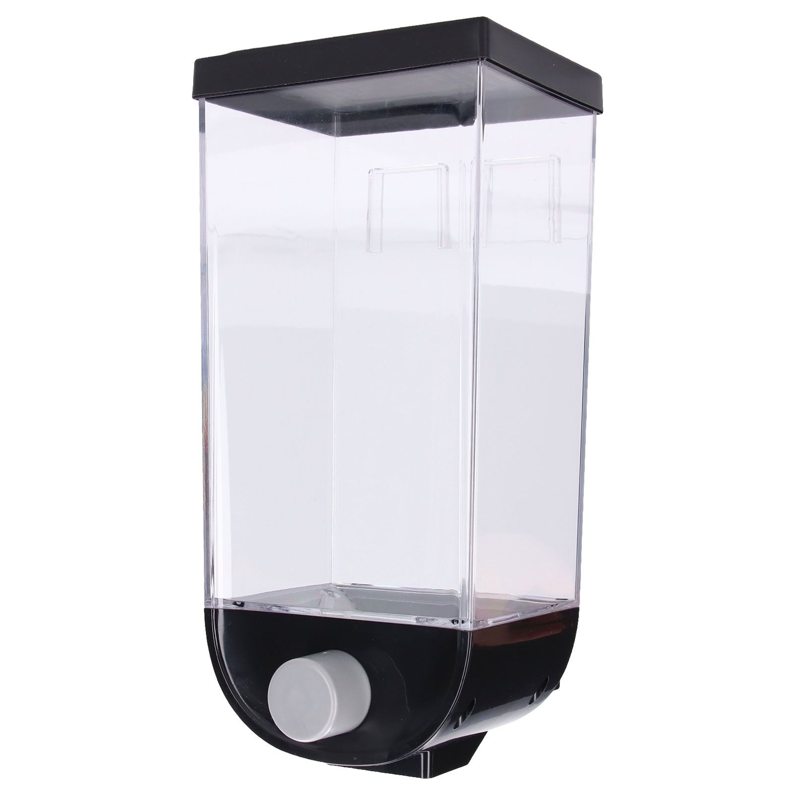 Square Dry Food Dispenser Wall Mounted Grain Storage Container Laundry Bead Cereal Dispenser for Kitchen1.5L - Image 3