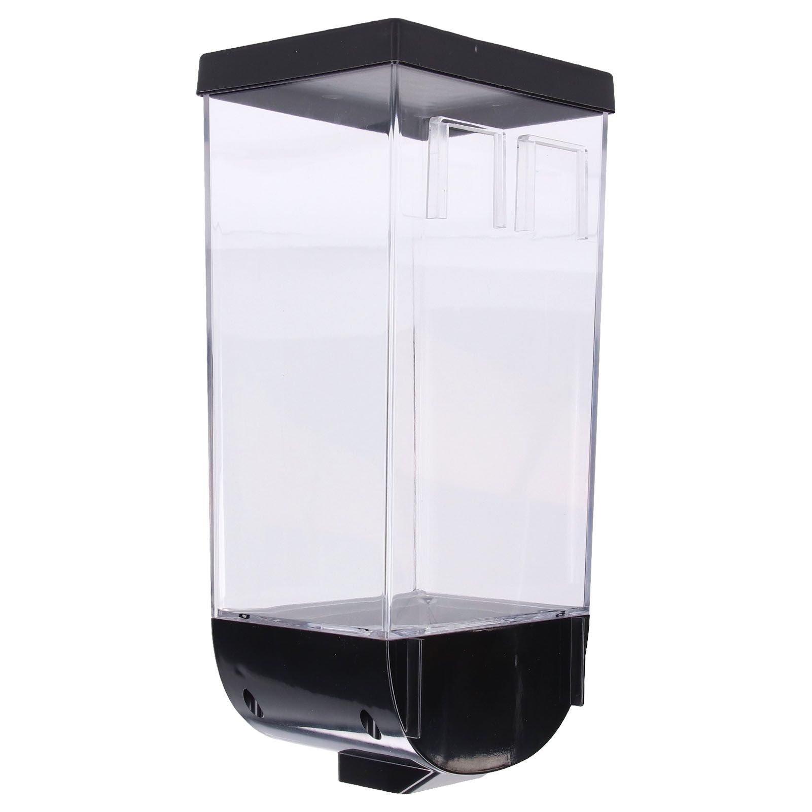 Square Dry Food Dispenser Wall Mounted Grain Storage Container Laundry Bead Cereal Dispenser for Kitchen1.5L - Image 4