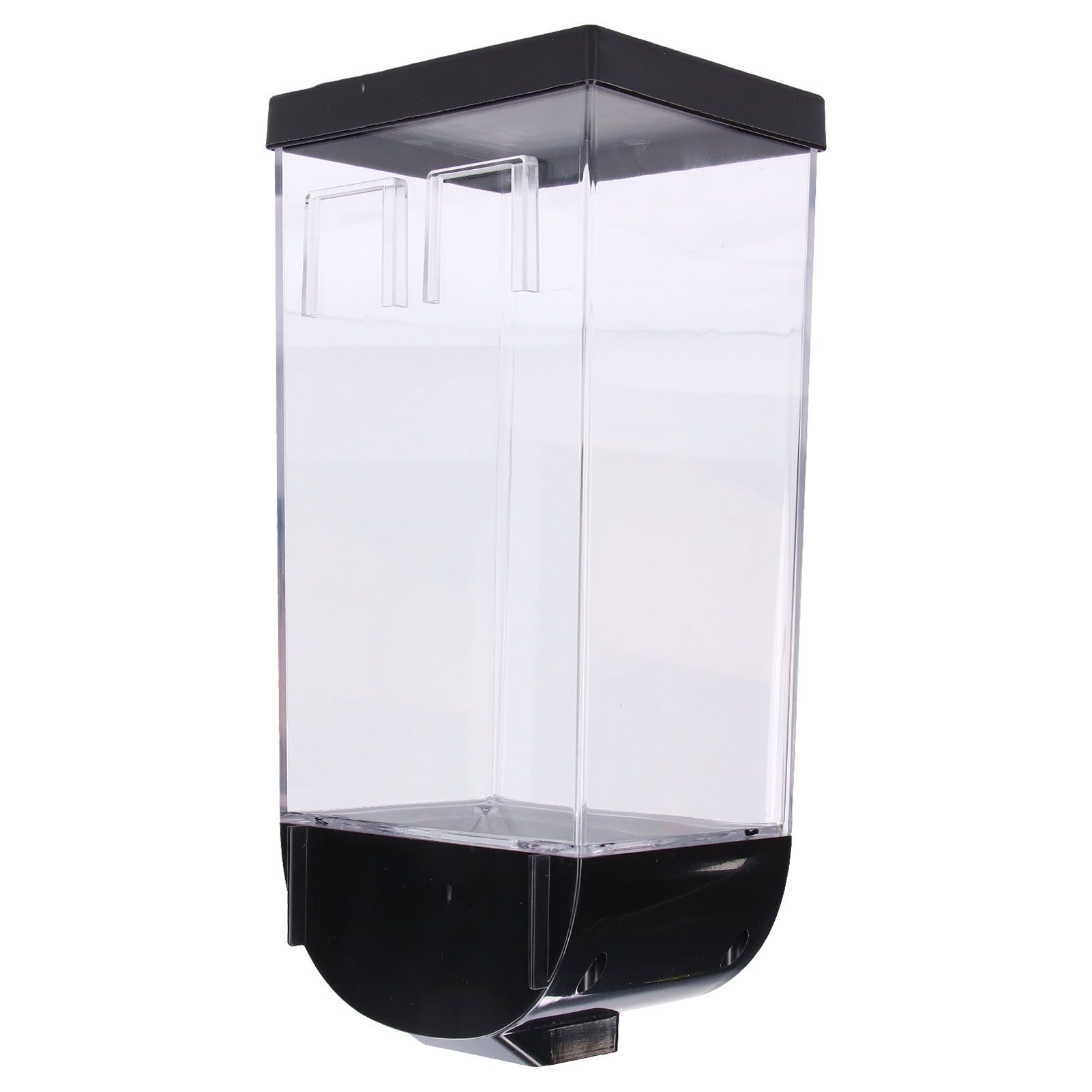 Square Dry Food Dispenser Wall Mounted Grain Storage Container Laundry Bead Cereal Dispenser for Kitchen1.5L - Image 5