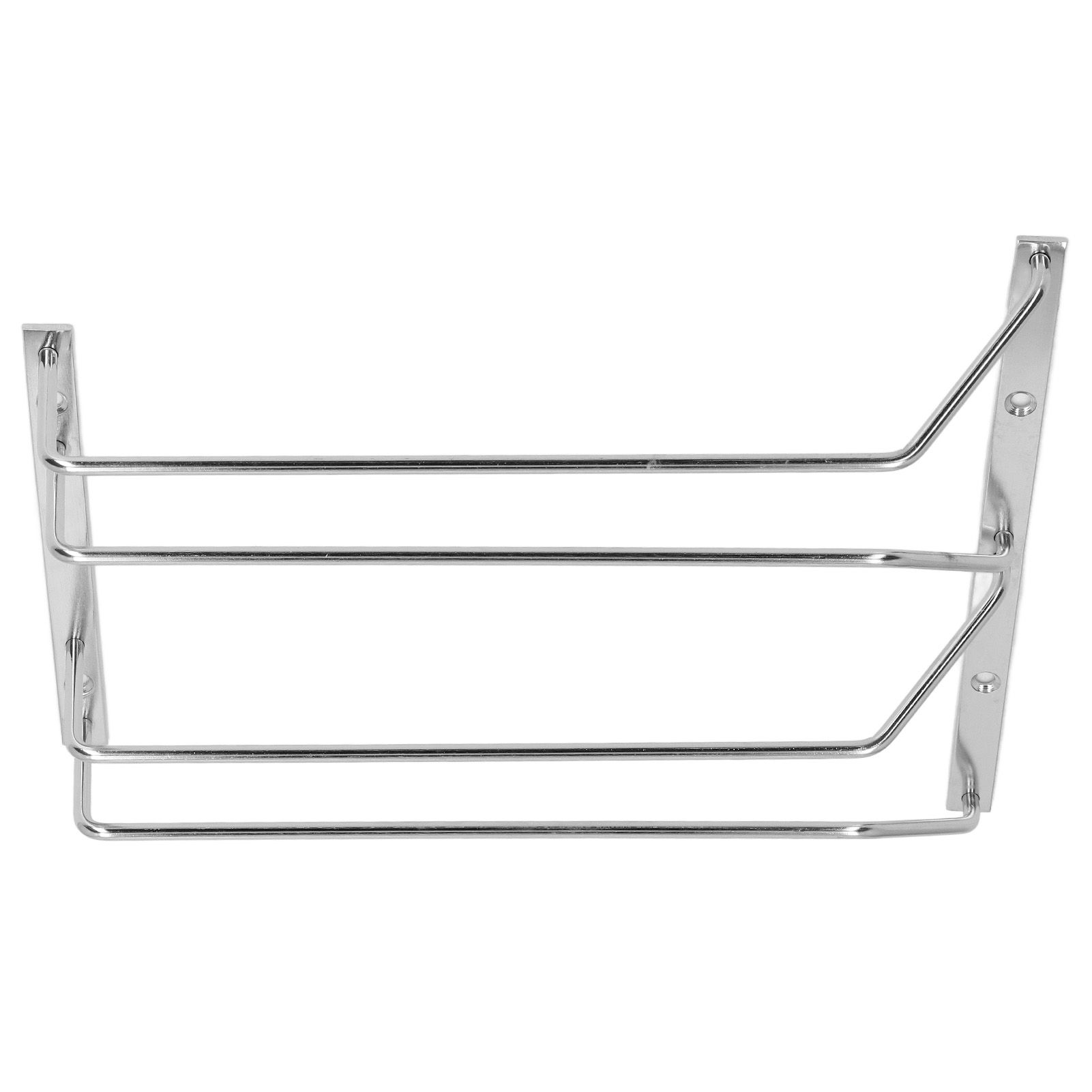 Stainless Steel Double Row Wine Glass Stemware Rack Hanging Stemware Holder Under CabinetS - Image 5