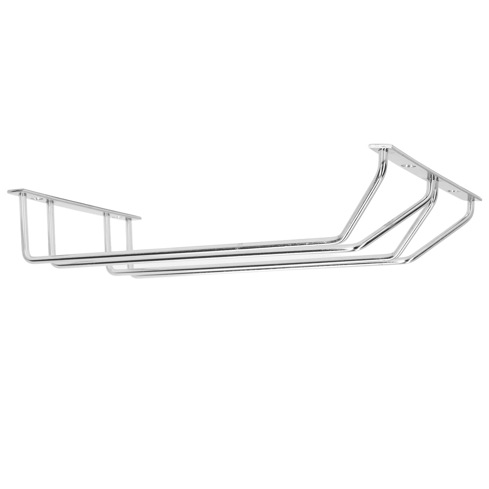 Stainless Steel Double Row Wine Glass Stemware Rack Hanging Stemware Holder Under CabinetS - Image 7