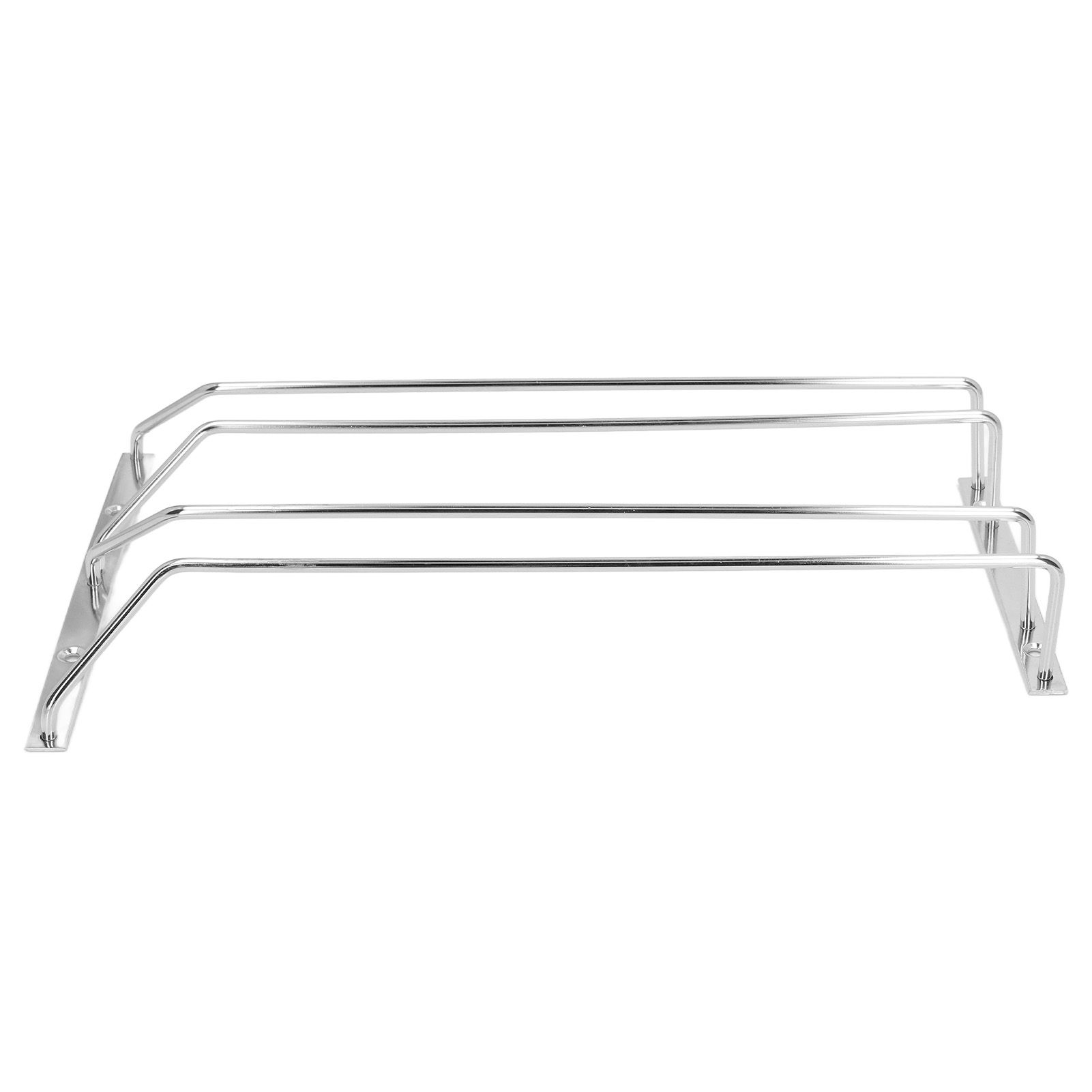Stainless Steel Double Row Wine Glass Stemware Rack Hanging Stemware Holder Under CabinetM - Image 7