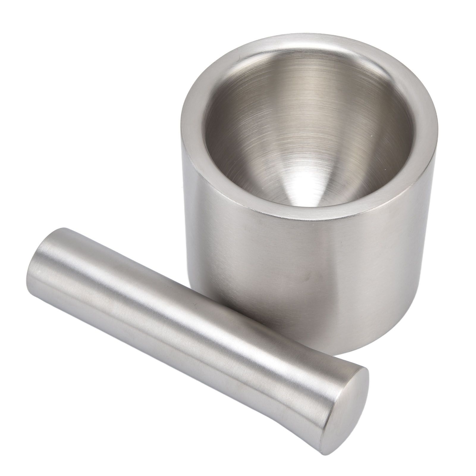 Mortar Pestle Dual Structure Design Glossy Texture Practical Silent Cleanable Kitchen Grinder for Food - Image 3