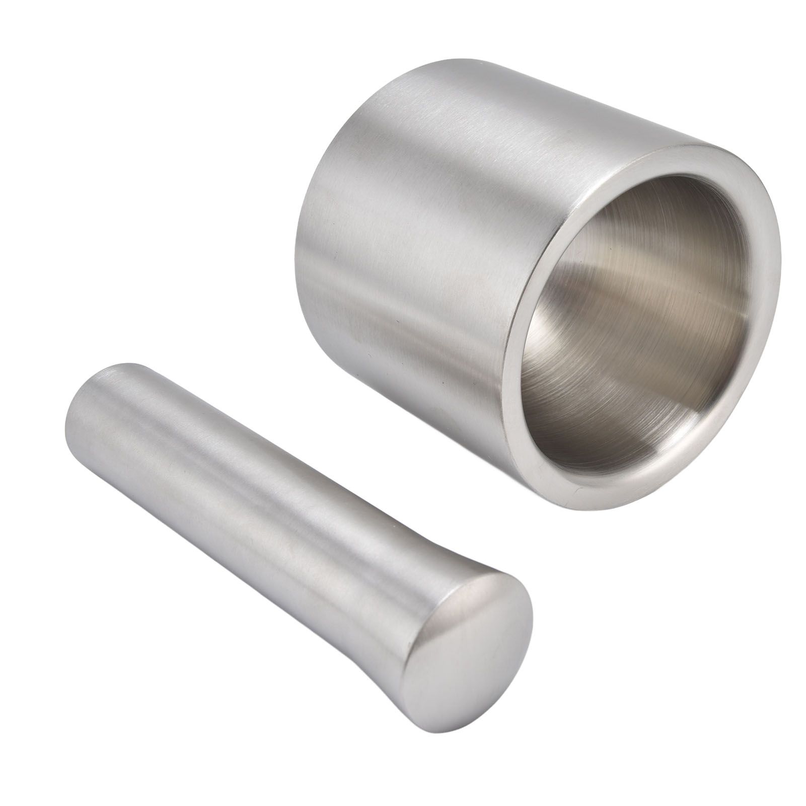 Mortar Pestle Dual Structure Design Glossy Texture Practical Silent Cleanable Kitchen Grinder for Food - Image 4
