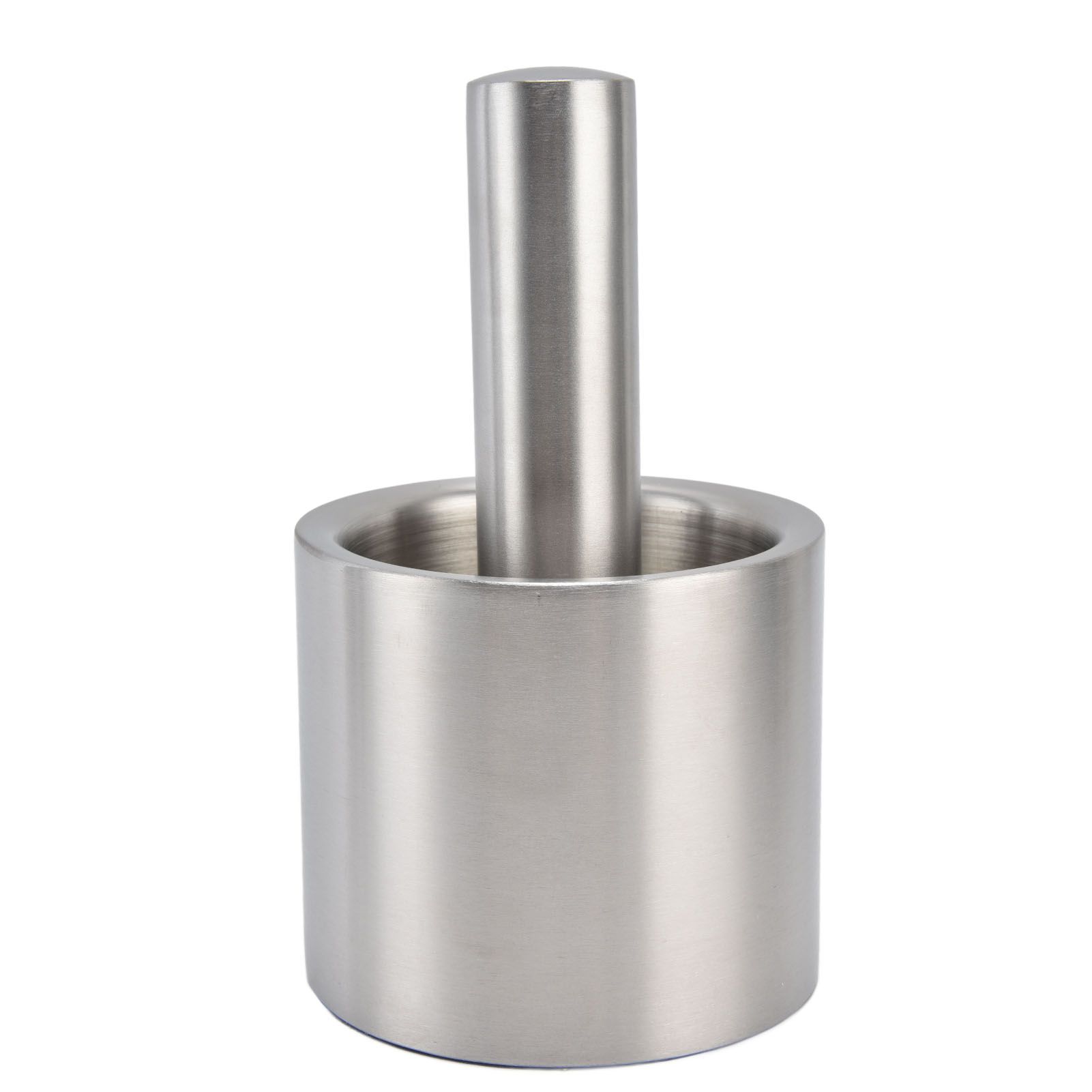 Mortar Pestle Dual Structure Design Glossy Texture Practical Silent Cleanable Kitchen Grinder for Food - Image 5