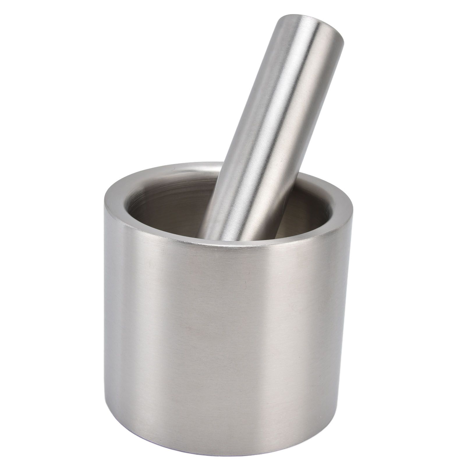 Mortar Pestle Dual Structure Design Glossy Texture Practical Silent Cleanable Kitchen Grinder for Food - Image 6
