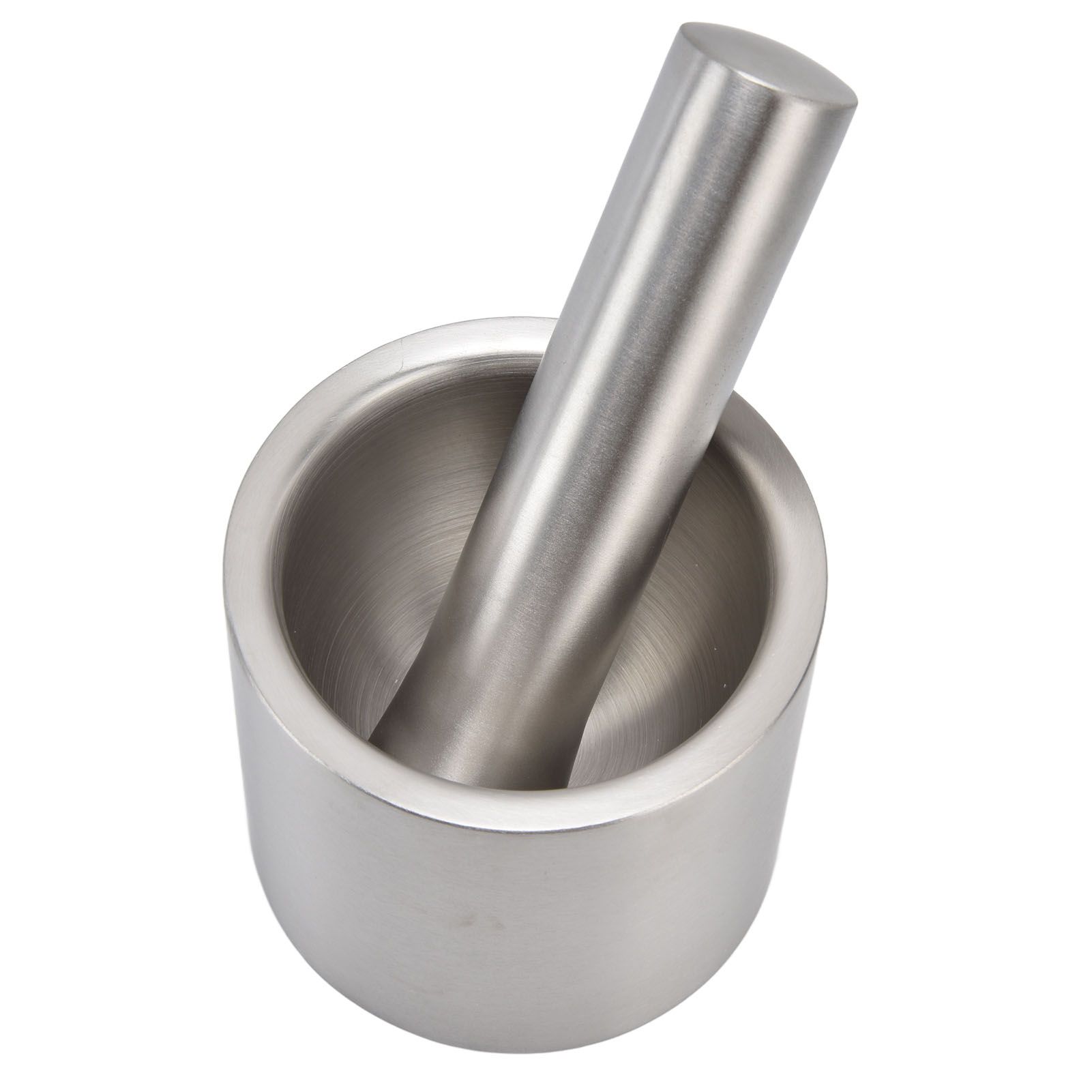 Mortar Pestle Dual Structure Design Glossy Texture Practical Silent Cleanable Kitchen Grinder for Food - Image 7