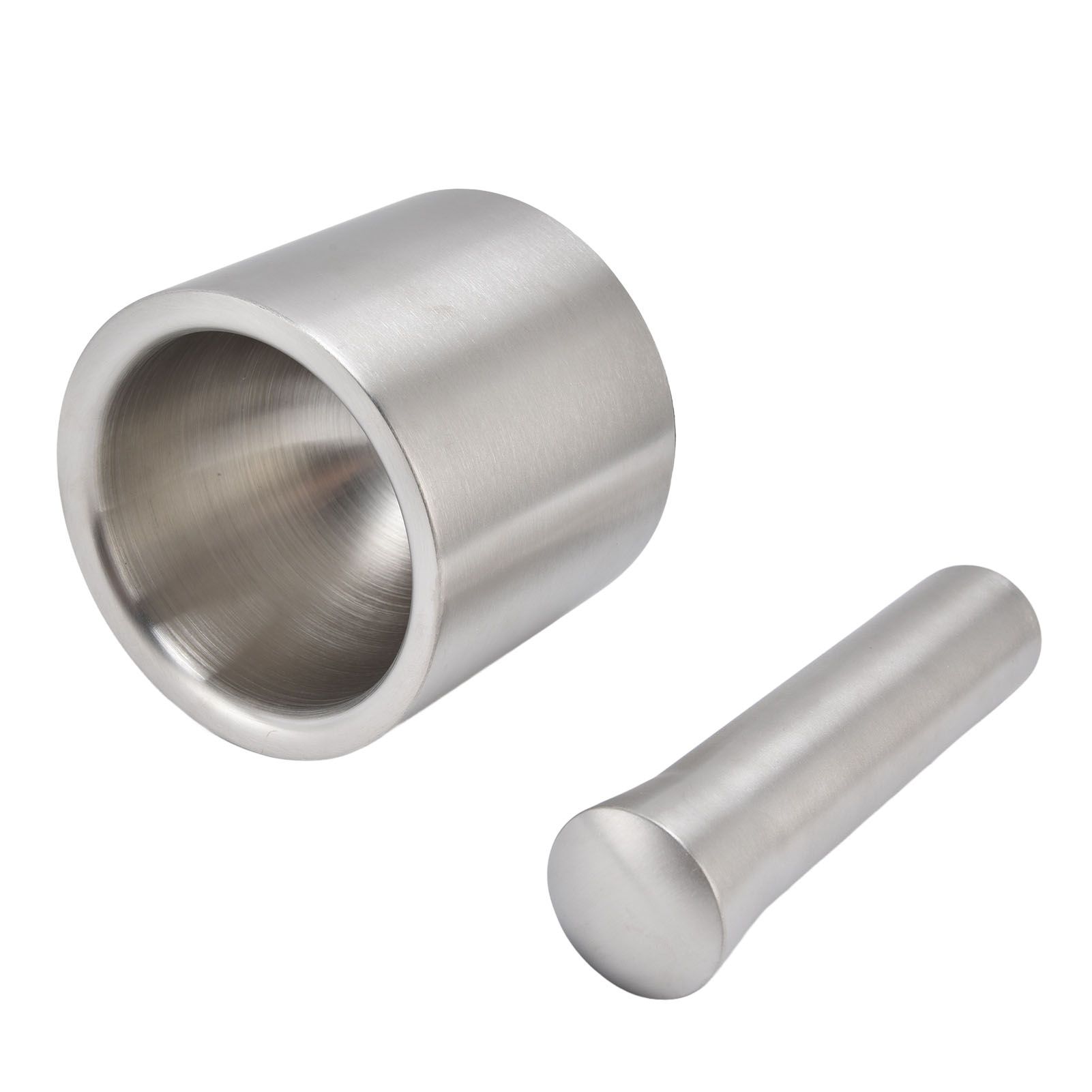 Mortar Pestle Dual Structure Design Glossy Texture Practical Silent Cleanable Kitchen Grinder for Food - Image 8