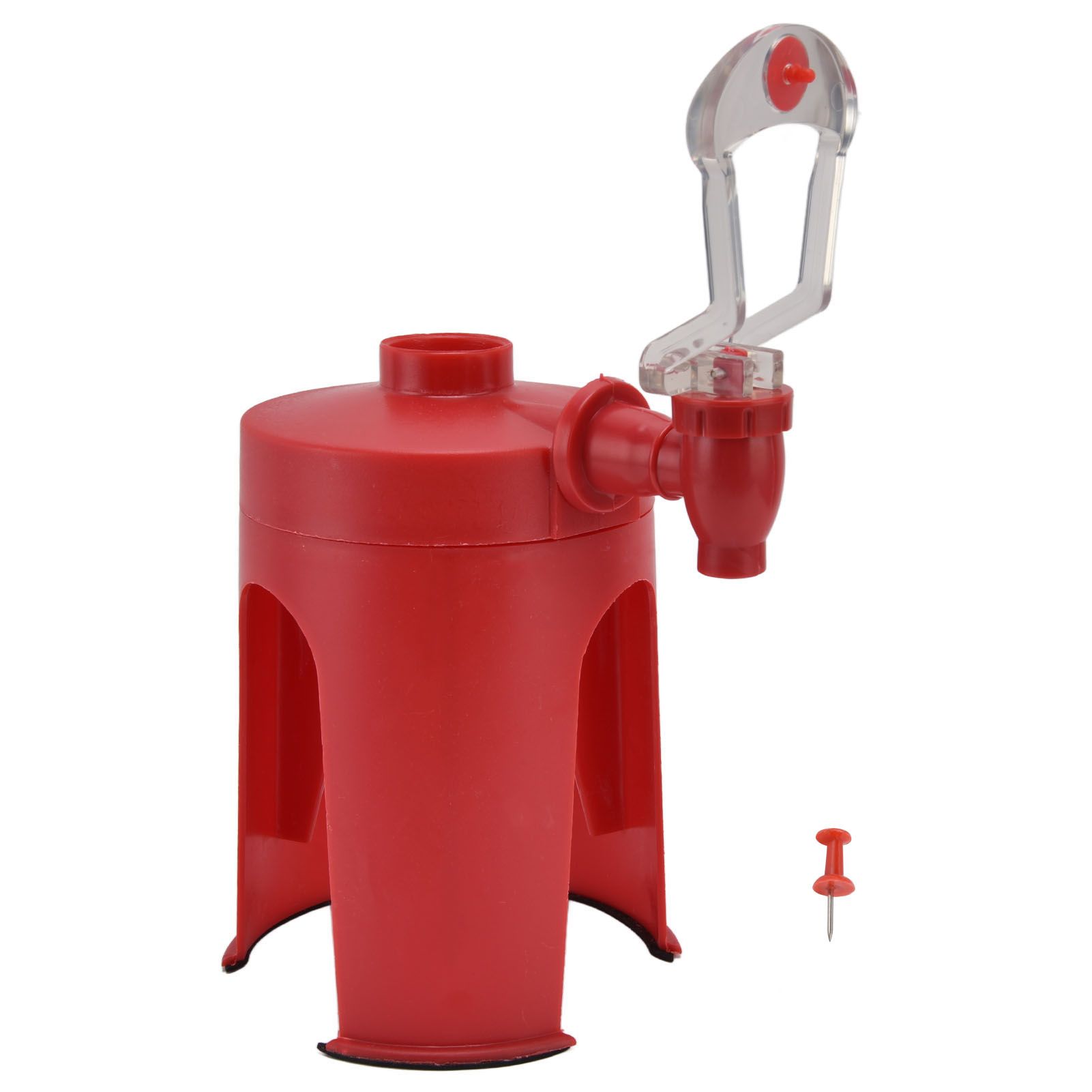 Water Dispenser Mini Automatic Red Upside Down Drink Fountain for Home Travelling Camping Water Soda Beverage - Image 1