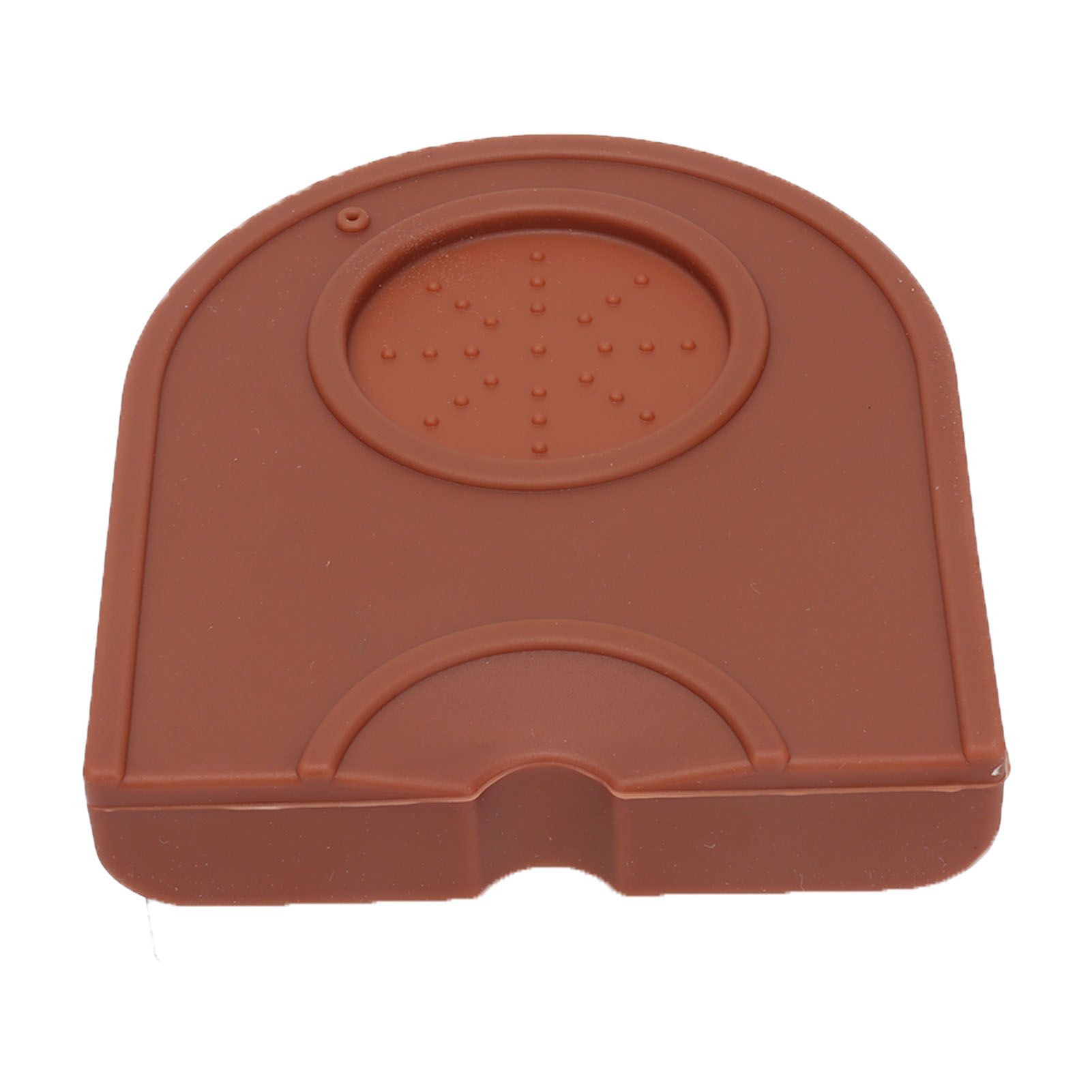 Coffee Tamper Pad Silicone Anti Slip Tamper Mat Soft Harmless Corner Tamping Mat for HouseholdBrown - Image 2