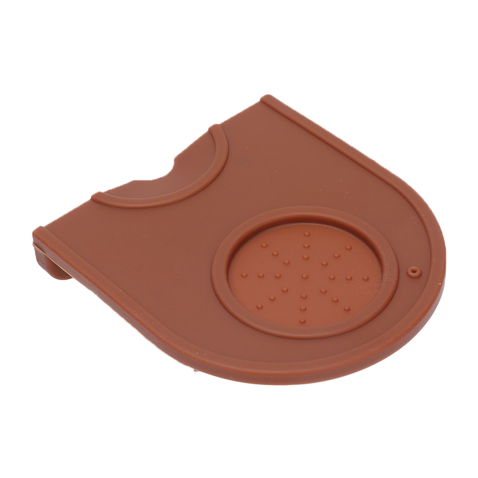 Coffee Tamper Pad Silicone Anti Slip Tamper Mat Soft Harmless Corner Tamping Mat for HouseholdBrown - Image 4