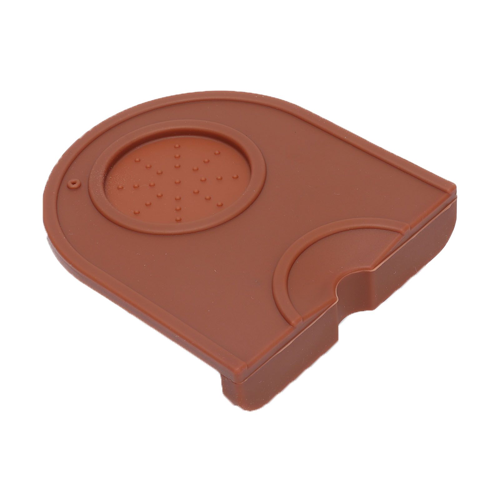 Coffee Tamper Pad Silicone Anti Slip Tamper Mat Soft Harmless Corner Tamping Mat for HouseholdBrown - Image 5