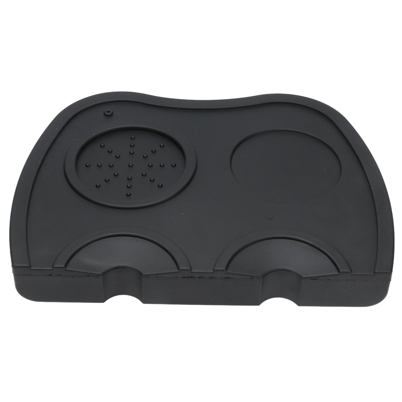 Silicone Coffee Tamper Pad Anti Slip Soft Tamper Mat Heat Resistant Corner Tamping Mat for HomeBlack - Image 1