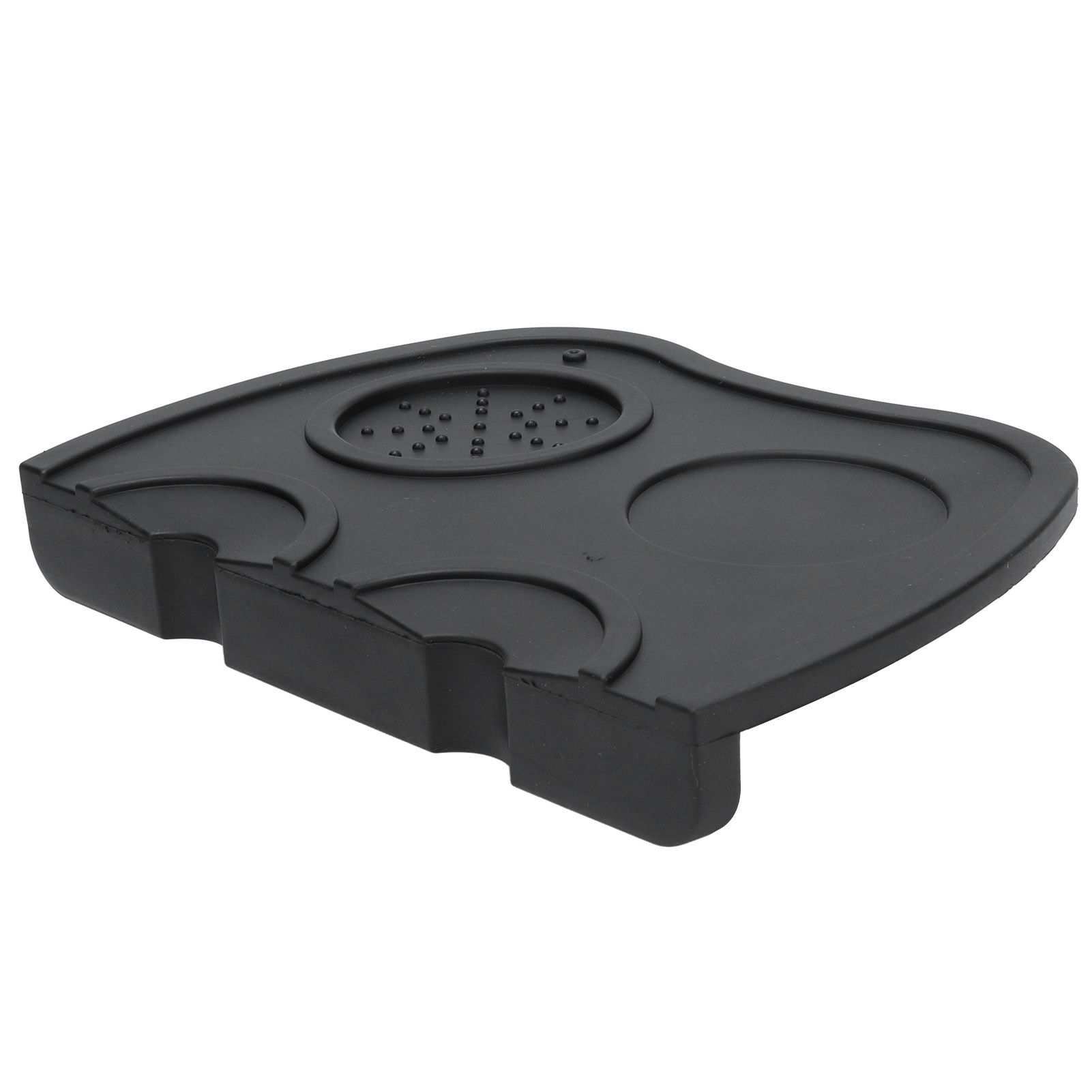 Silicone Coffee Tamper Pad Anti Slip Soft Tamper Mat Heat Resistant Corner Tamping Mat for HomeBlack - Image 3
