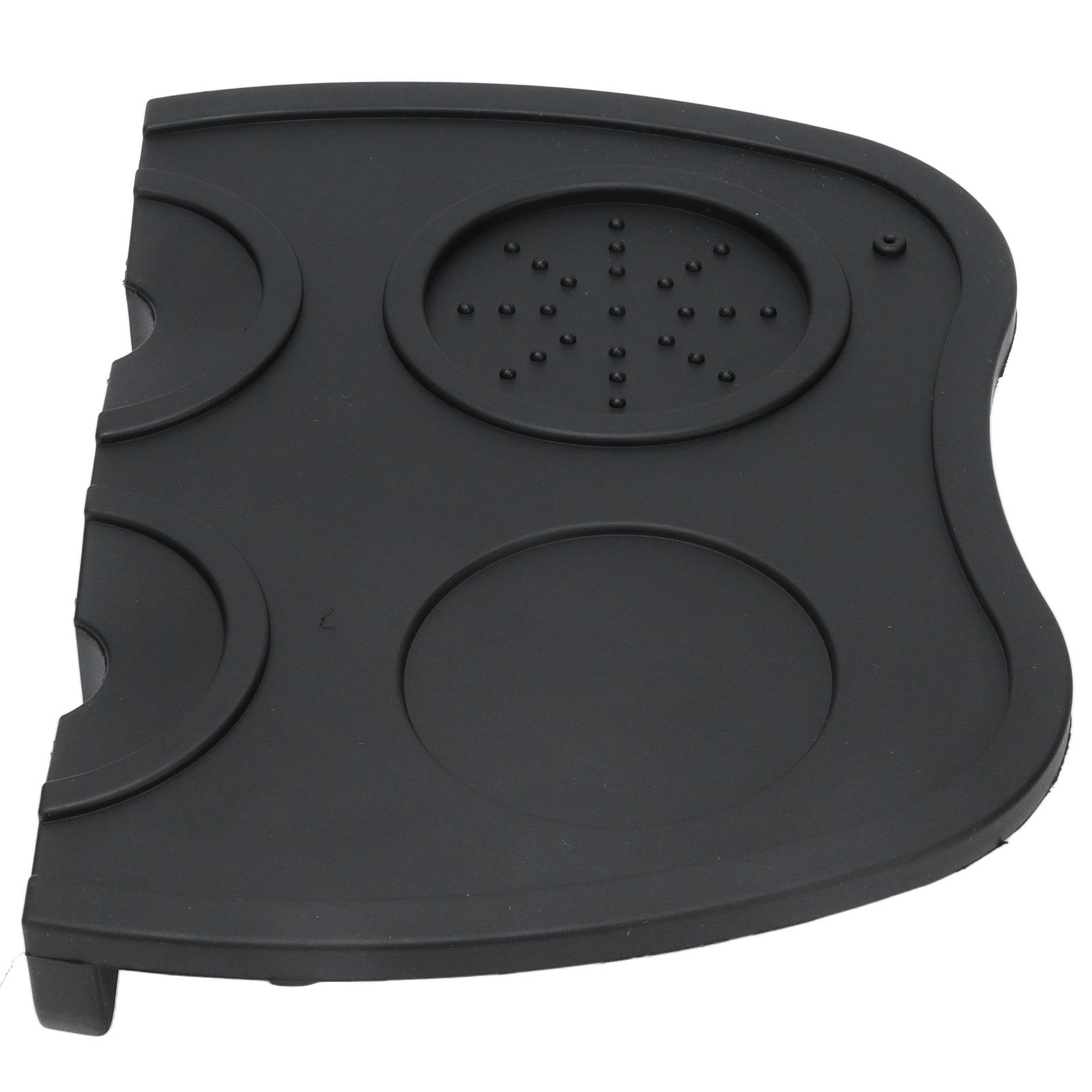 Silicone Coffee Tamper Pad Anti Slip Soft Tamper Mat Heat Resistant Corner Tamping Mat for HomeBlack - Image 4