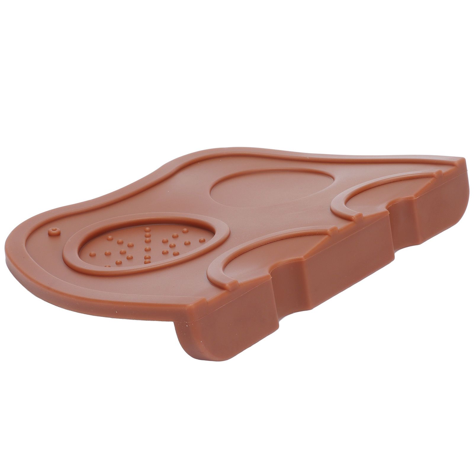 Silicone Coffee Tamper Pad Anti Slip Soft Tamper Mat Heat Resistant Corner Tamping Mat for HomeBrown - Image 2