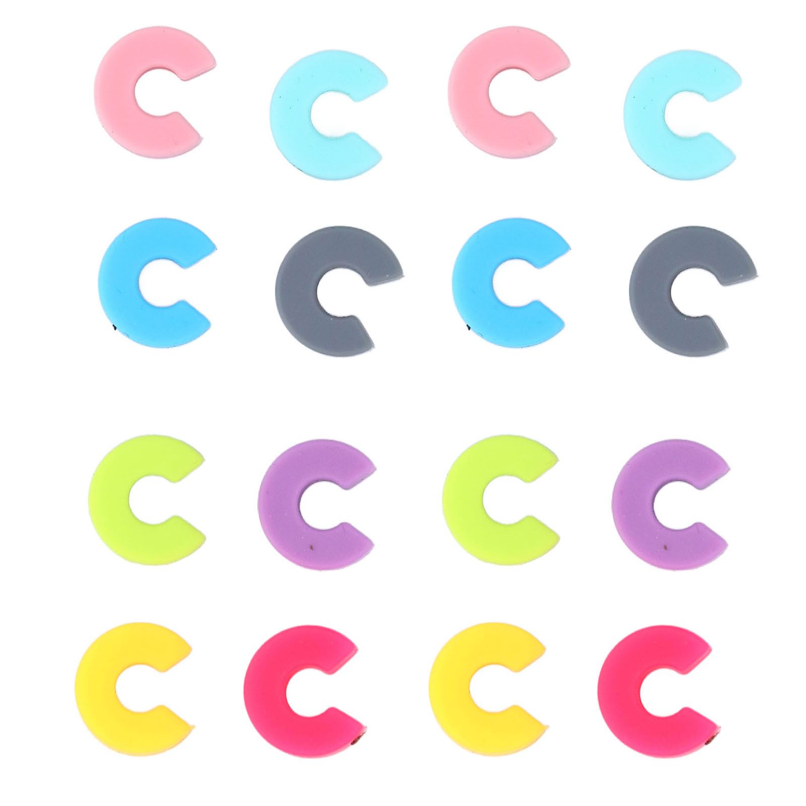 16PCS Mini Circle Silicone Wine Glass Marker Cup Identification Ring Recognizer Label - Image 2
