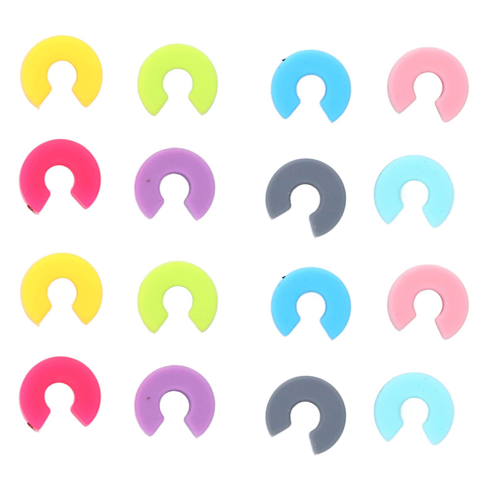16PCS Mini Circle Silicone Wine Glass Marker Cup Identification Ring Recognizer Label - Image 3