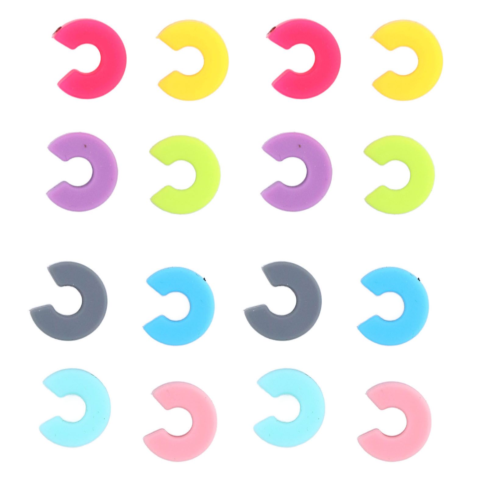 16PCS Mini Circle Silicone Wine Glass Marker Cup Identification Ring Recognizer Label - Image 4