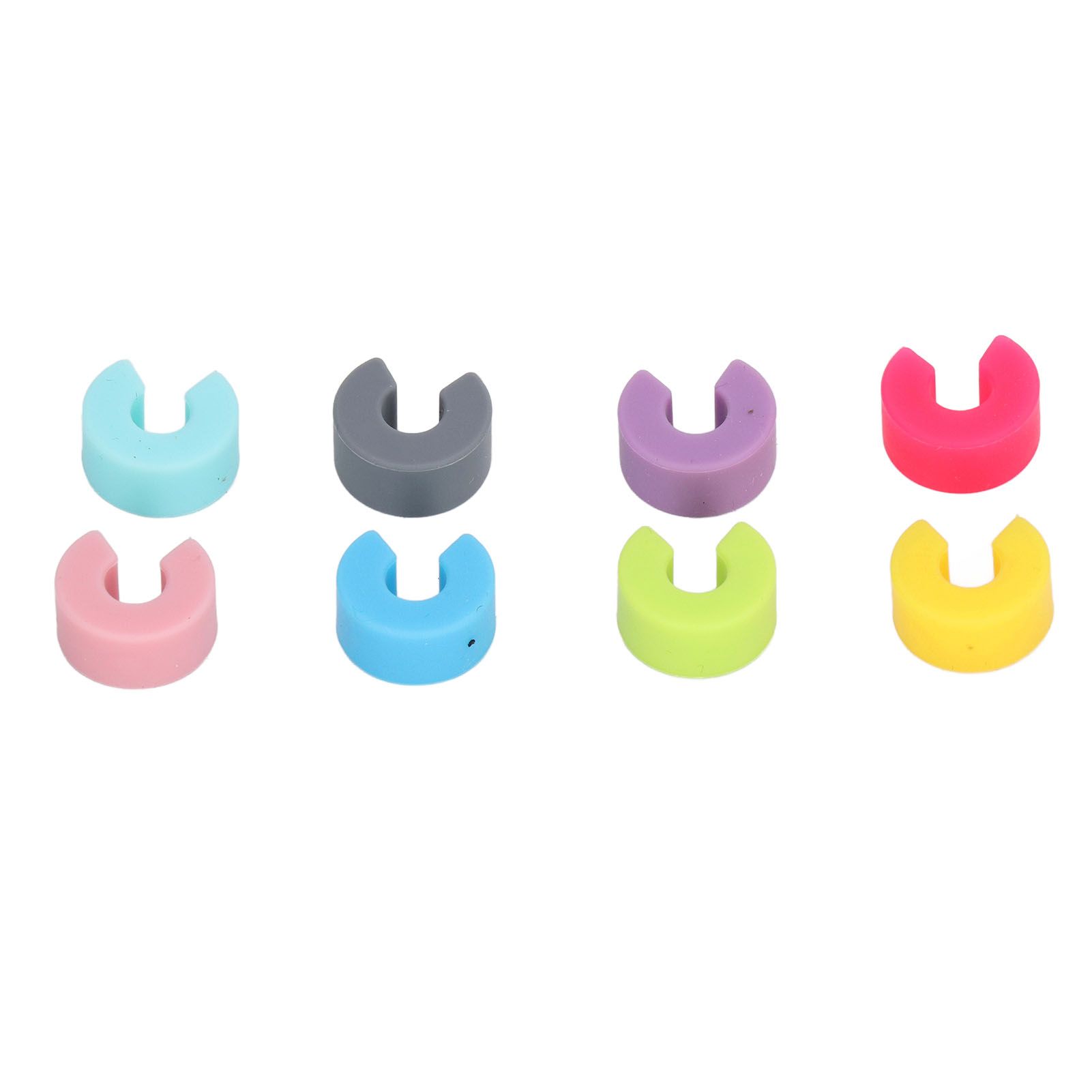 16PCS Mini Circle Silicone Wine Glass Marker Cup Identification Ring Recognizer Label - Image 5