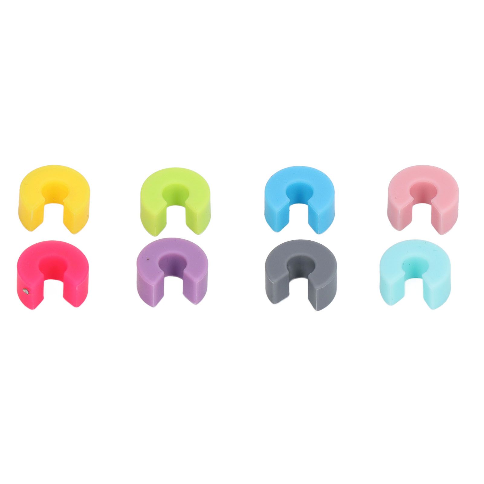 16PCS Mini Circle Silicone Wine Glass Marker Cup Identification Ring Recognizer Label - Image 6