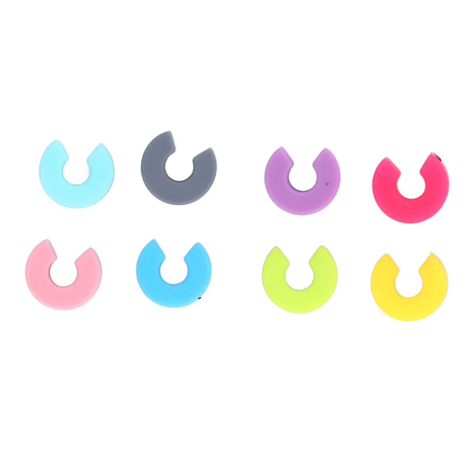 16PCS Mini Circle Silicone Wine Glass Marker Cup Identification Ring Recognizer Label - Image 8