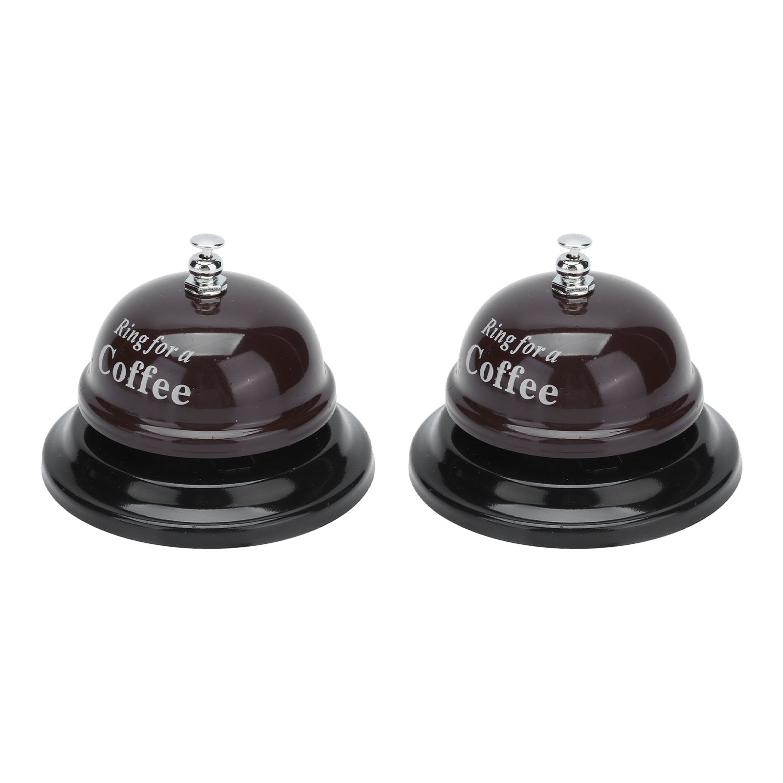2Pcs Service Bell Exquisite Clear Sound Classic Shape Polishing Glossy Nonslip Base Call Bell for Hotel Restaurant HomeCoffee - Image 4