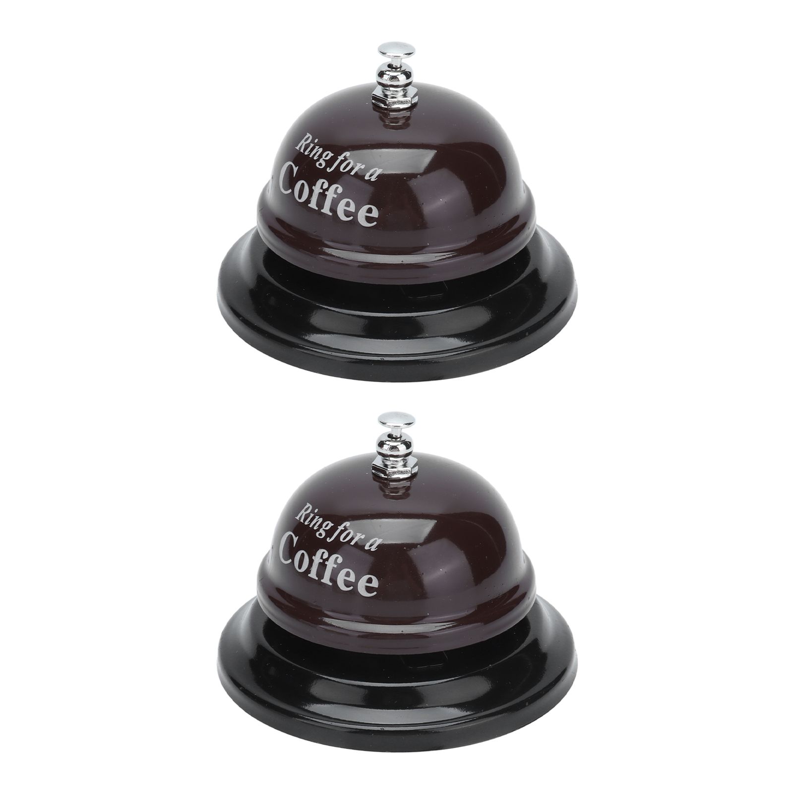 2Pcs Service Bell Exquisite Clear Sound Classic Shape Polishing Glossy Nonslip Base Call Bell for Hotel Restaurant HomeCoffee - Image 5