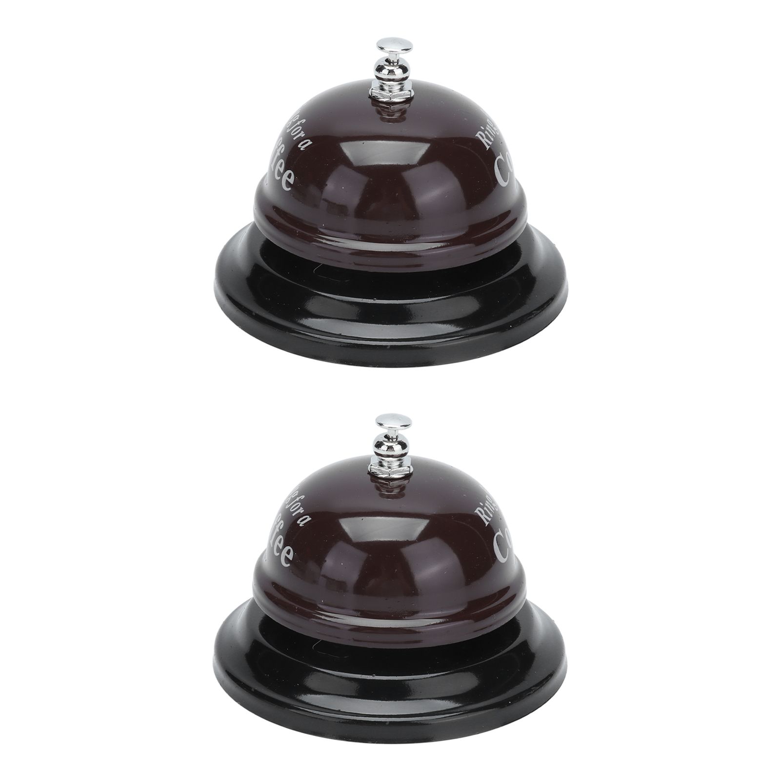 2Pcs Service Bell Exquisite Clear Sound Classic Shape Polishing Glossy Nonslip Base Call Bell for Hotel Restaurant HomeCoffee - Image 6