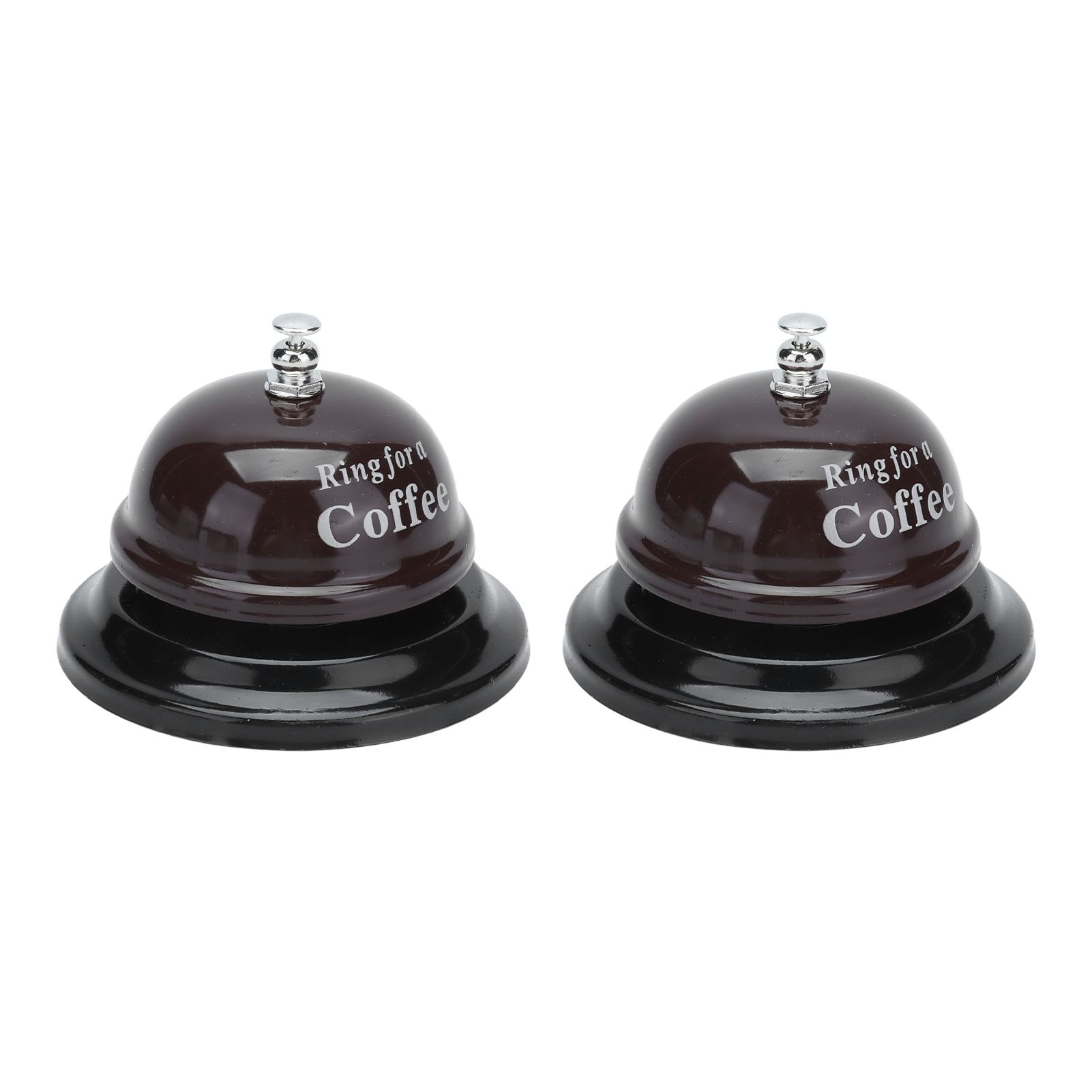2Pcs Service Bell Exquisite Clear Sound Classic Shape Polishing Glossy Nonslip Base Call Bell for Hotel Restaurant HomeCoffee - Image 7