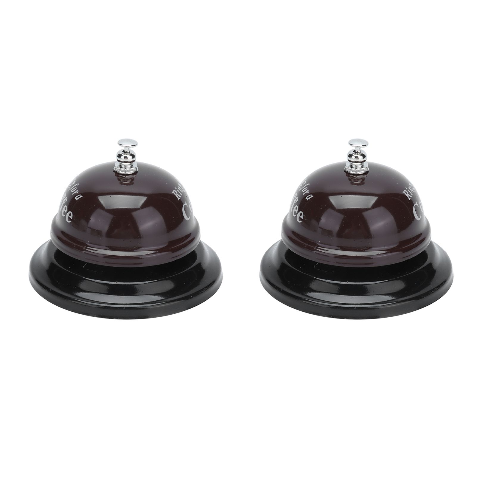 2Pcs Service Bell Exquisite Clear Sound Classic Shape Polishing Glossy Nonslip Base Call Bell for Hotel Restaurant HomeCoffee - Image 8
