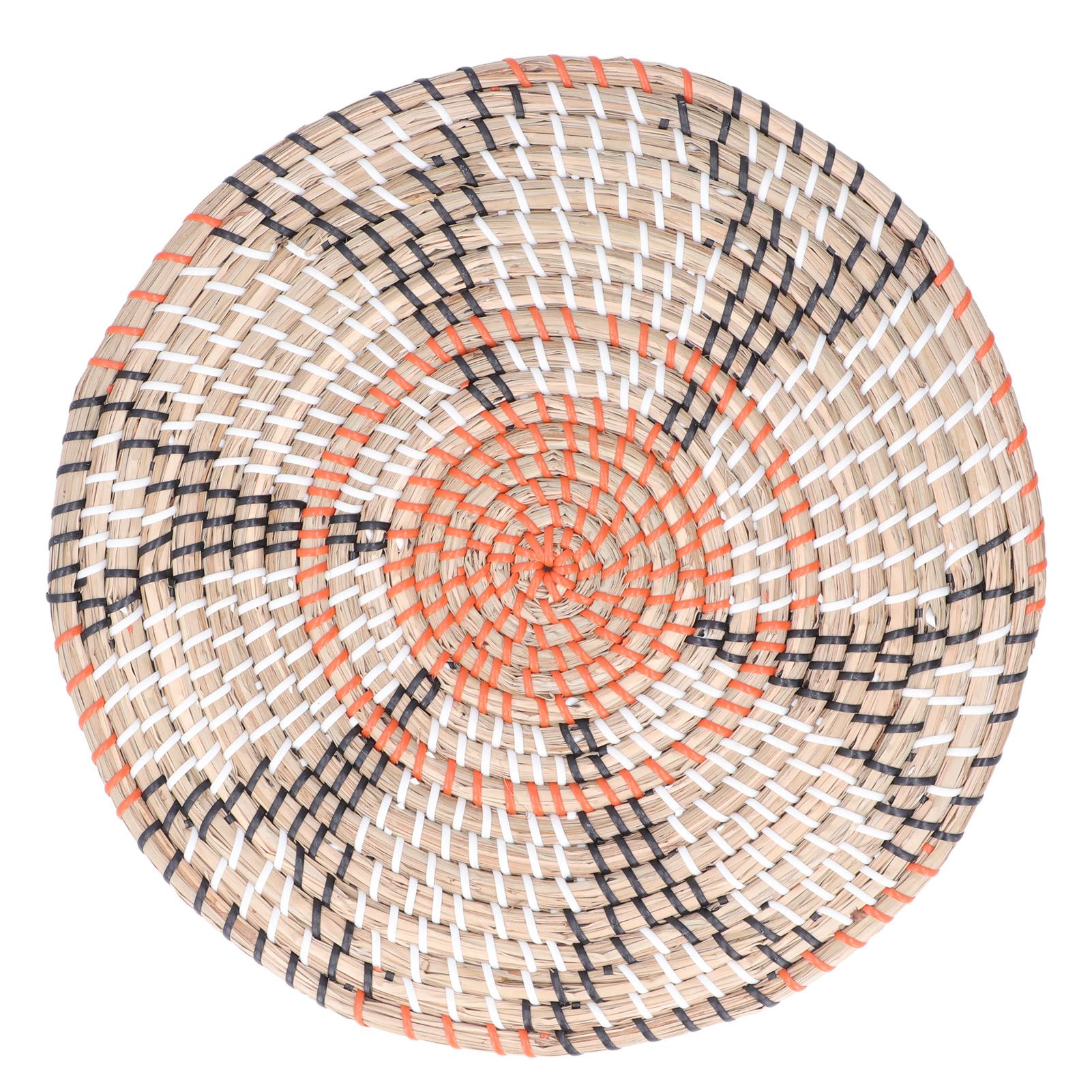 Insulation Pad Nordic Straw Woven Placemats Heat Insulation Pads Homestay Wall DecorationL - Image 1