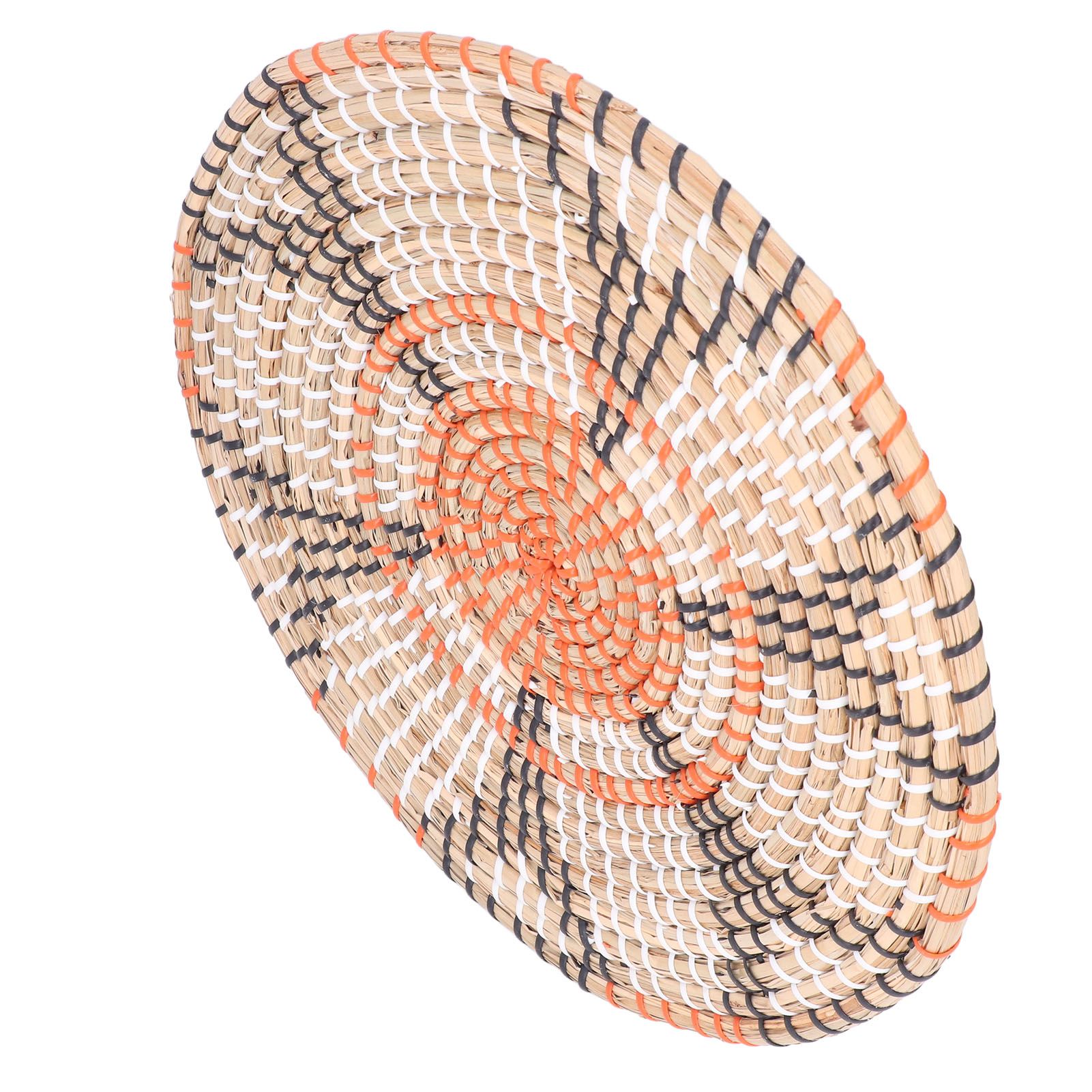 Insulation Pad Nordic Straw Woven Placemats Heat Insulation Pads Homestay Wall DecorationL - Image 8