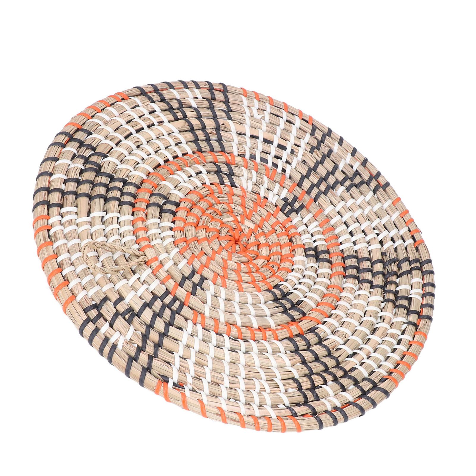Insulation Pad Nordic Straw Woven Placemats Heat Insulation Pads Homestay Wall DecorationS - Image 2