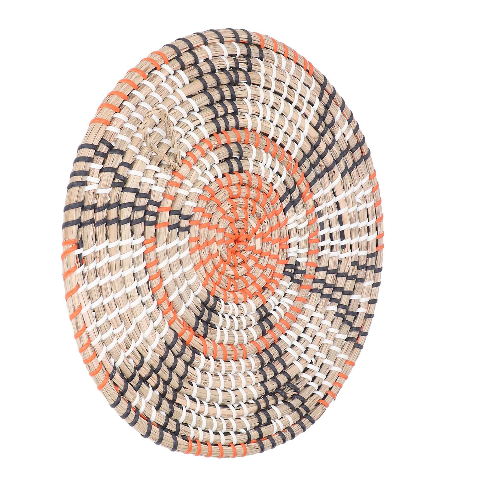 Insulation Pad Nordic Straw Woven Placemats Heat Insulation Pads Homestay Wall DecorationS - Image 4